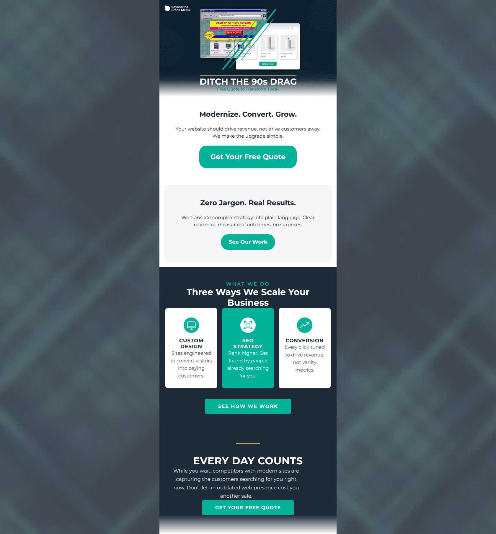 Email design: Your website called — it wants out of the 90s