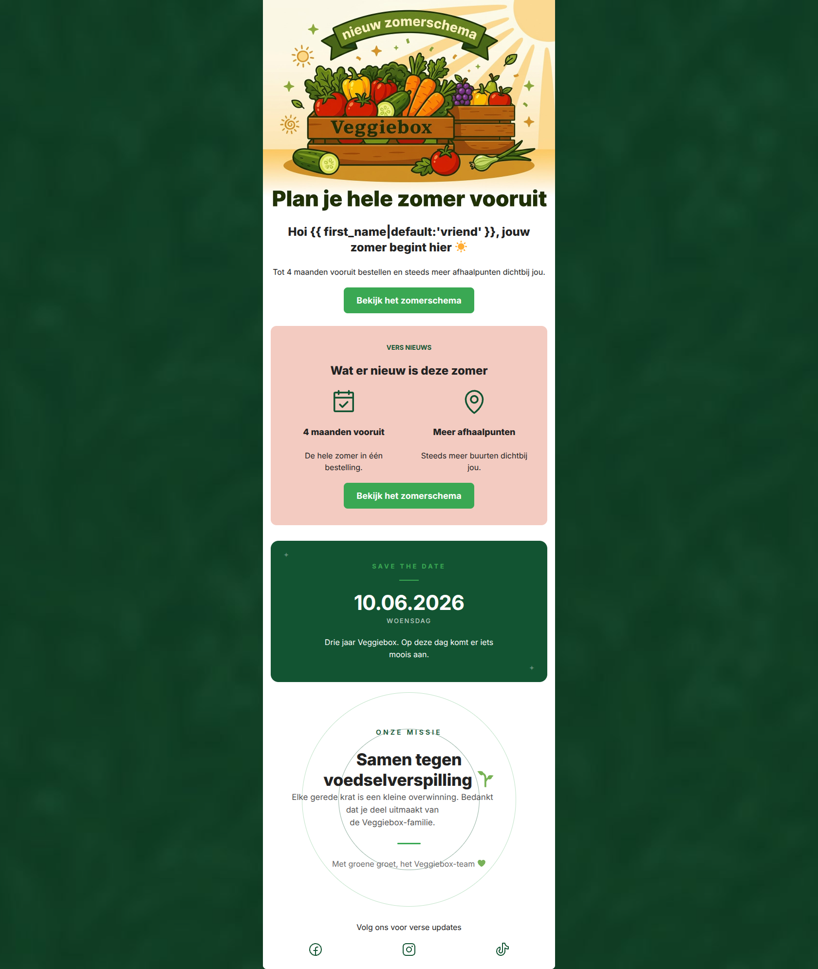 Email design: Het nieuwe zomerschema is er โ๏ธ