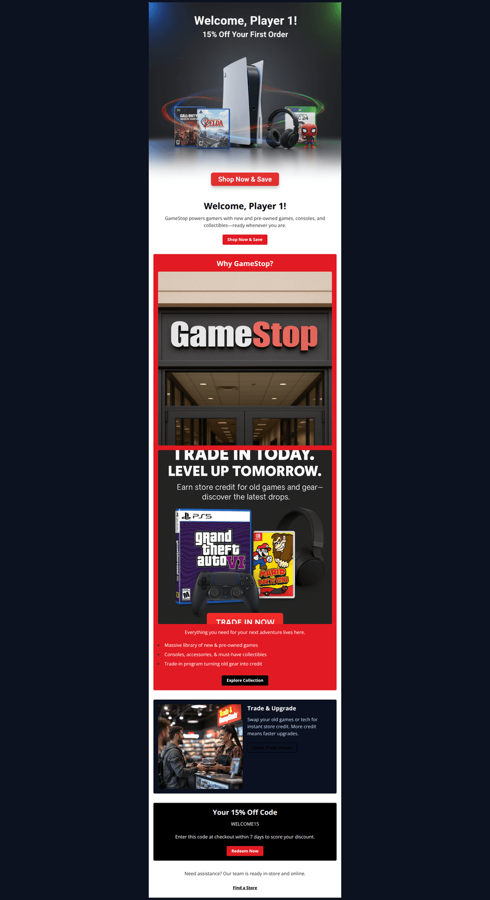 Email design: Your Welcome Gift is Here! π