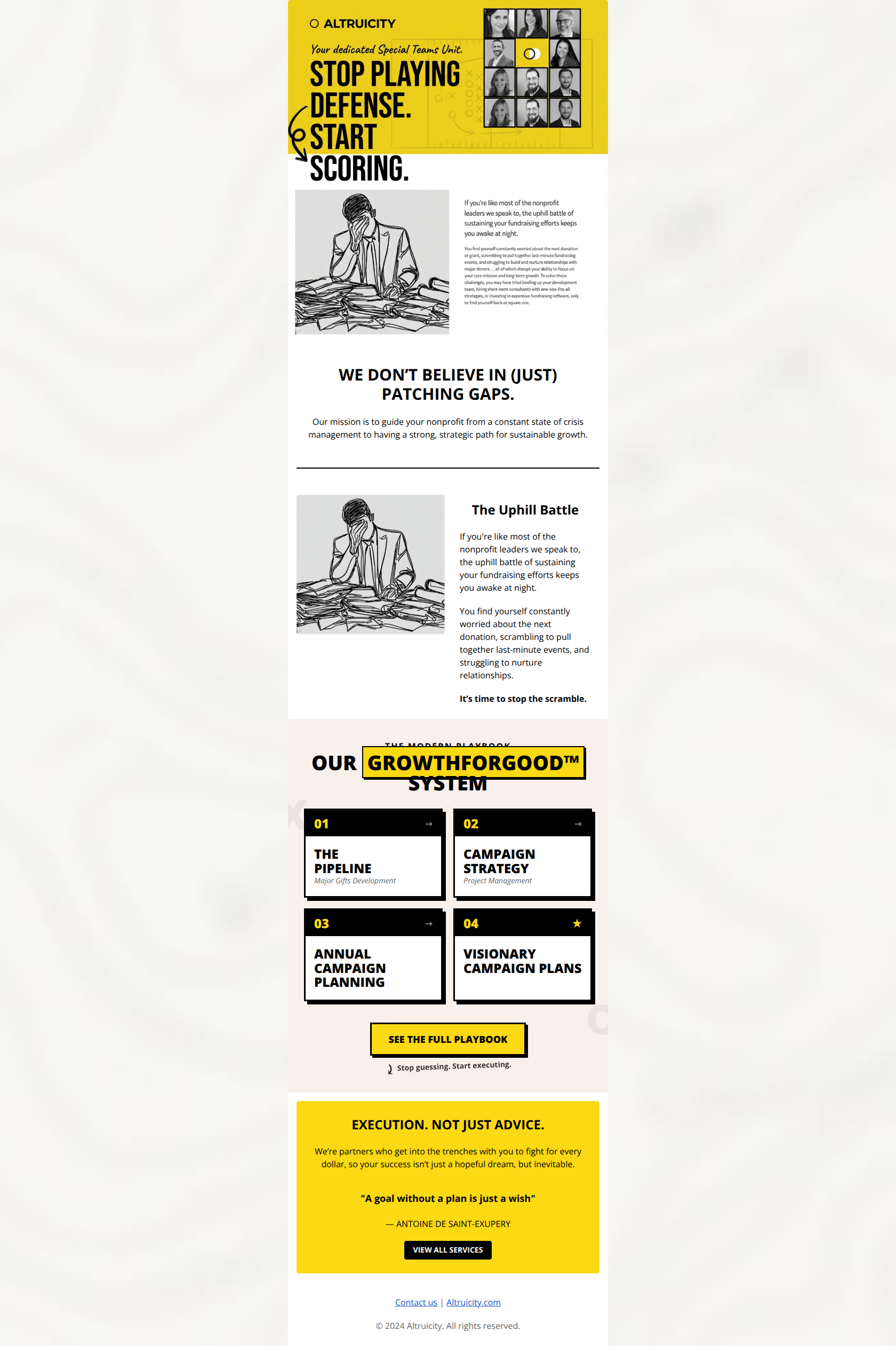 Email design: Stop patching gaps. Start growing.