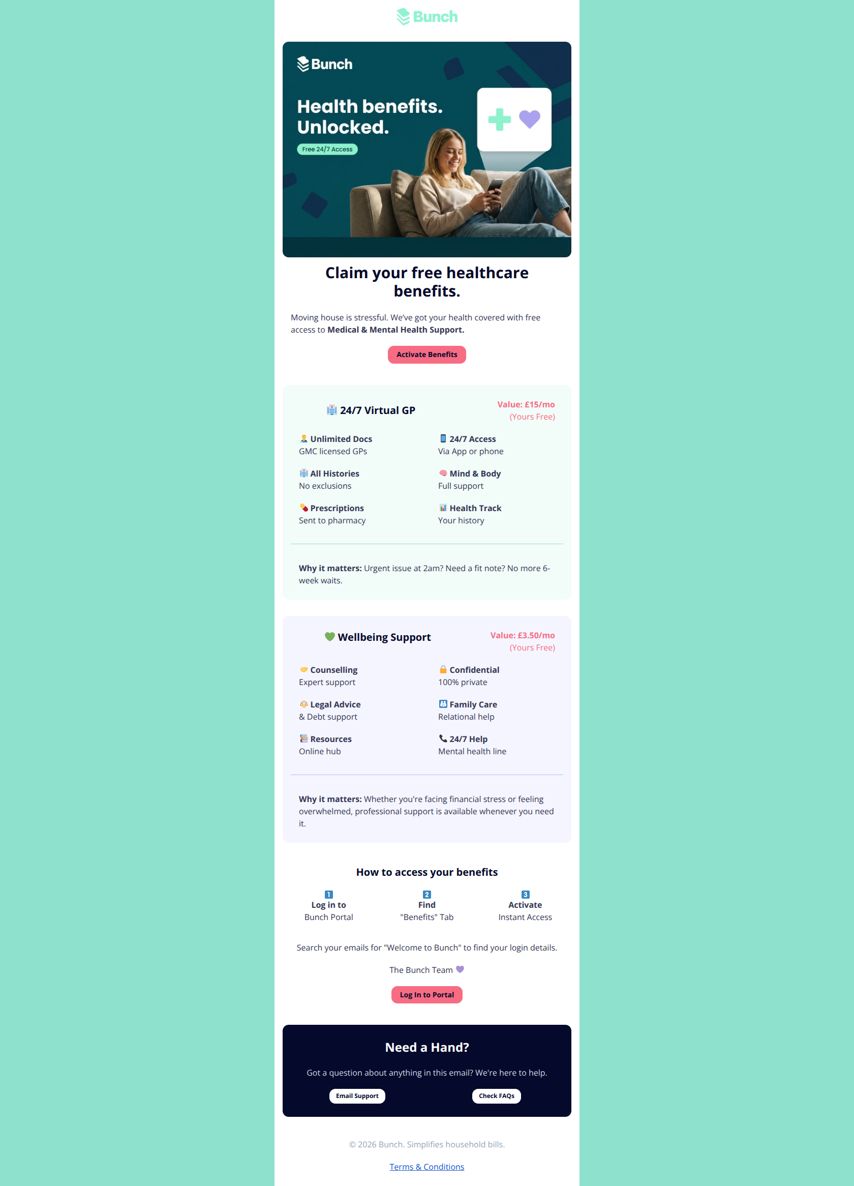 Email design: Your free health & wellbeing benefits ๐ฟ