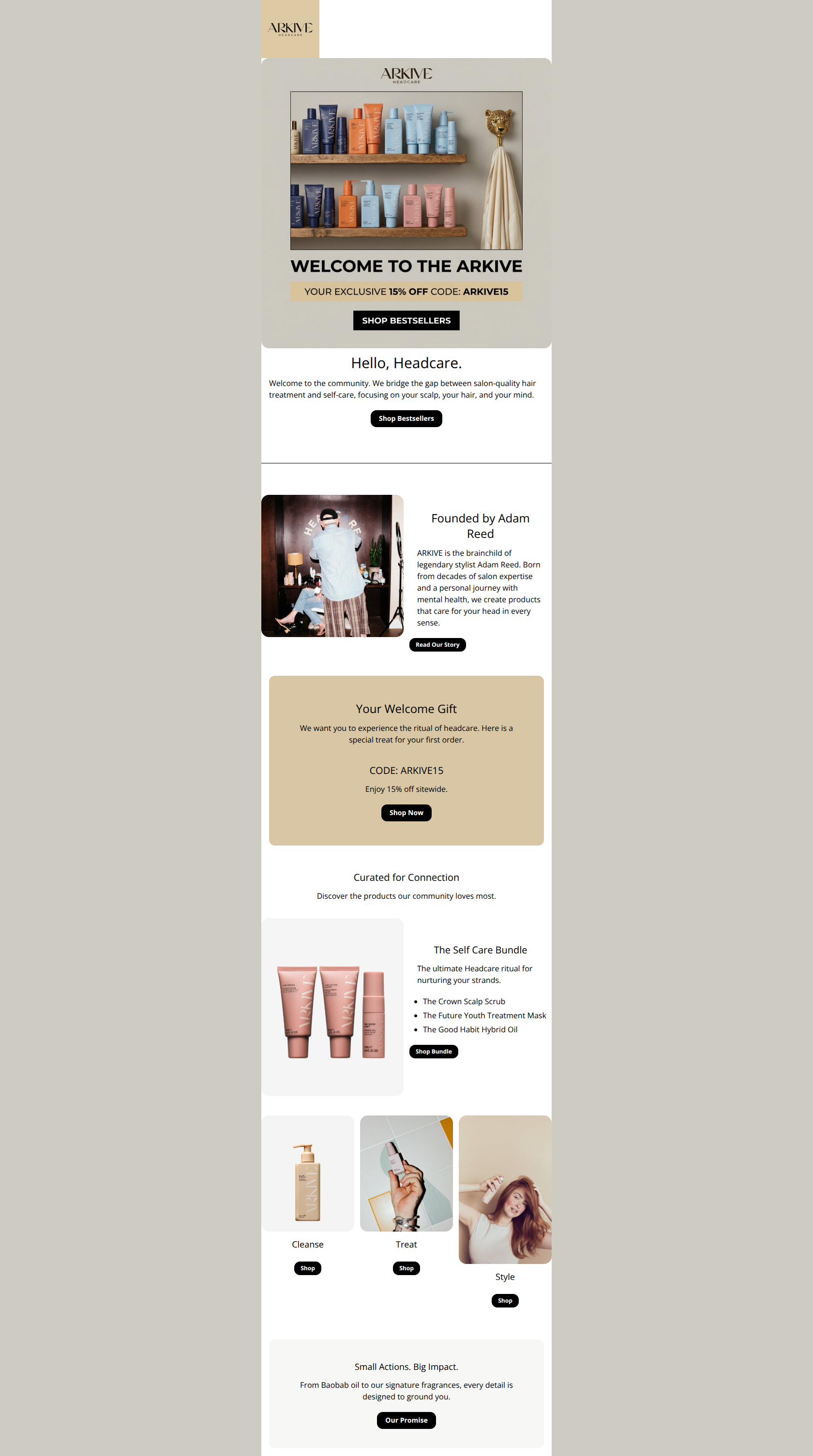 Email design: Welcome to the ARKIVE (plus a special treat)