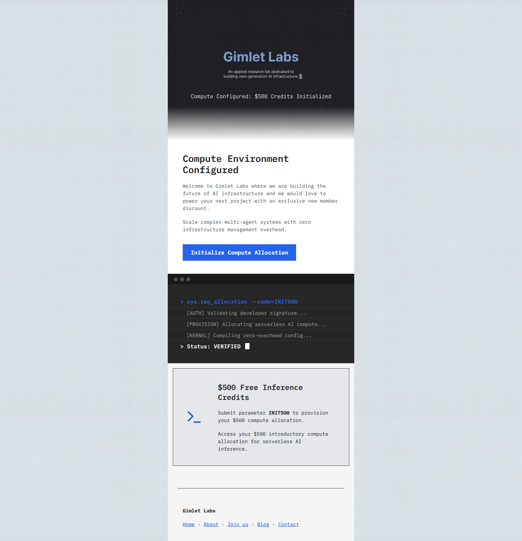 Email design: Welcome to Gimlet Labs