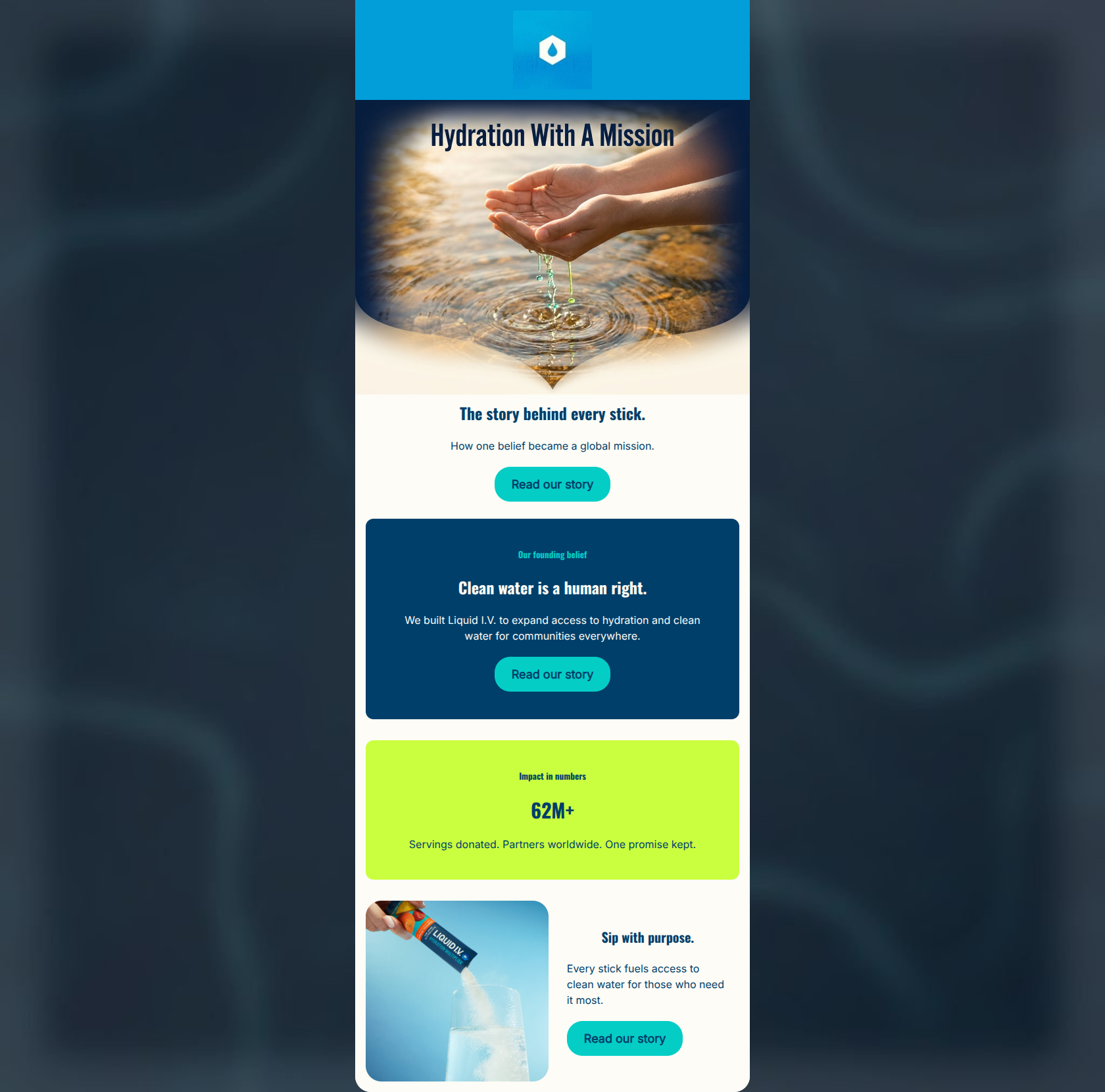 Email design: More than hydration.