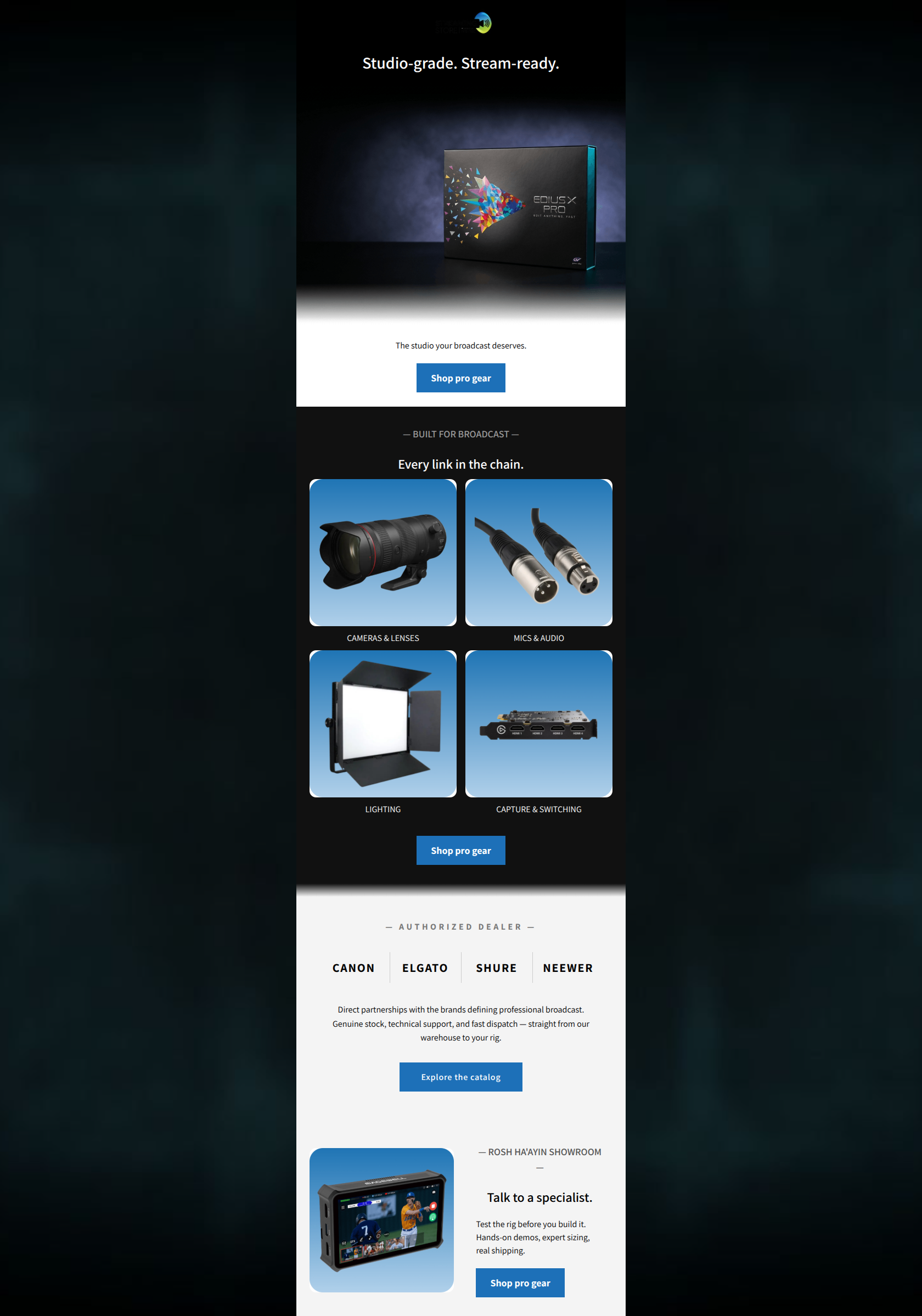 Email design: Build a studio that broadcasts.