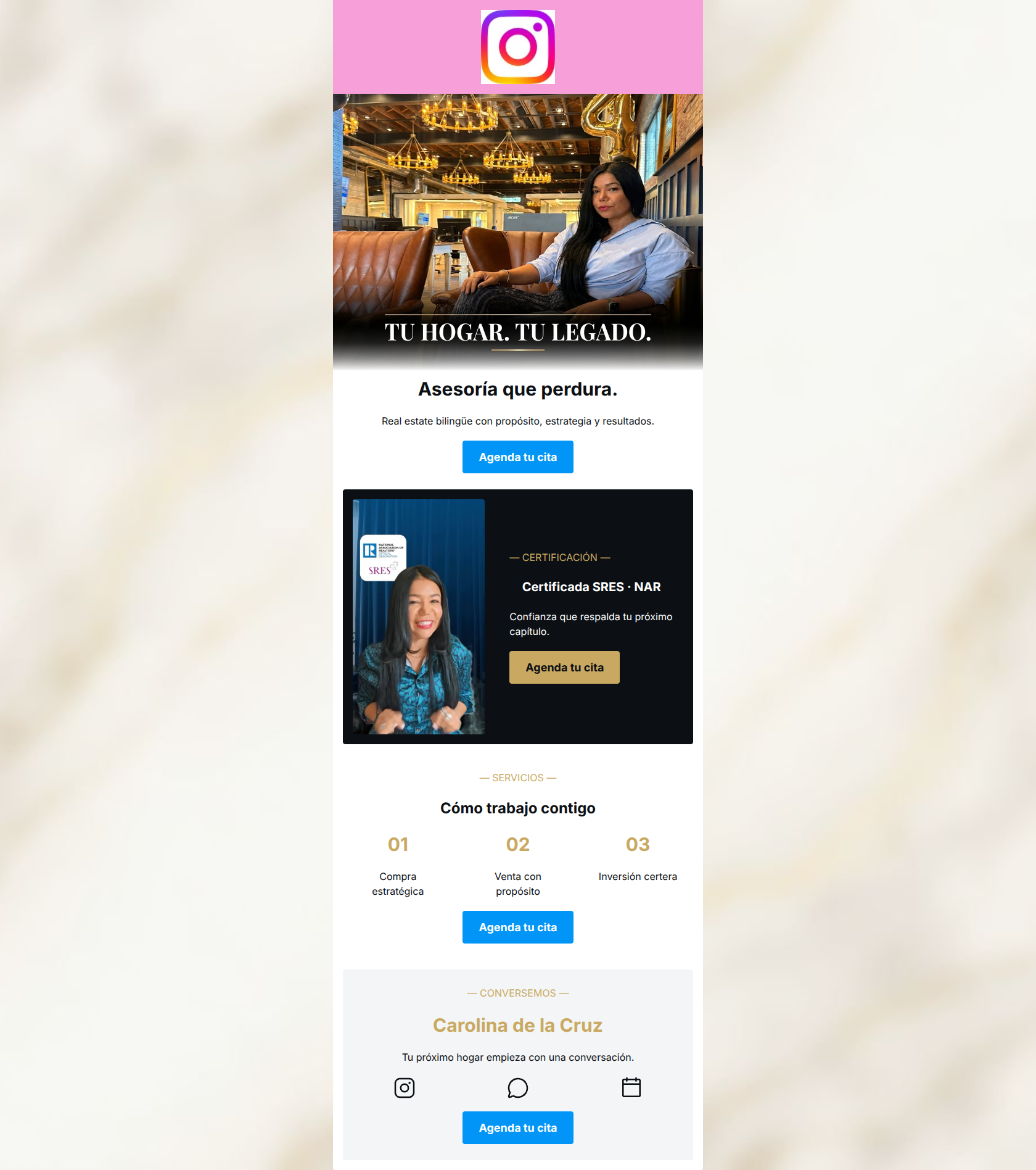 Email design: Tu próximo hogar empieza con Carolina