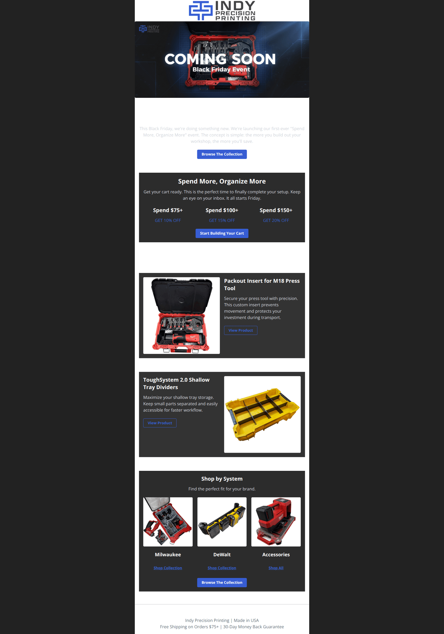 Email design: Something Big Drops Friday...