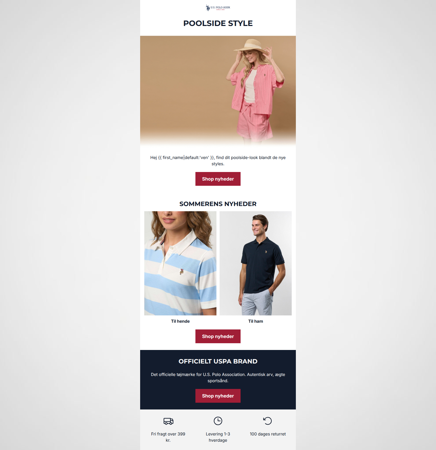 Email design: Sommerens nyheder er landet
