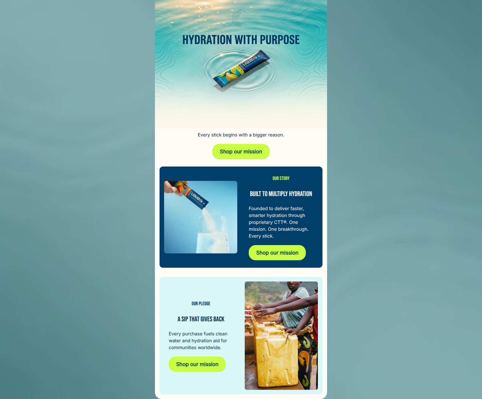 Email design: More than hydration.