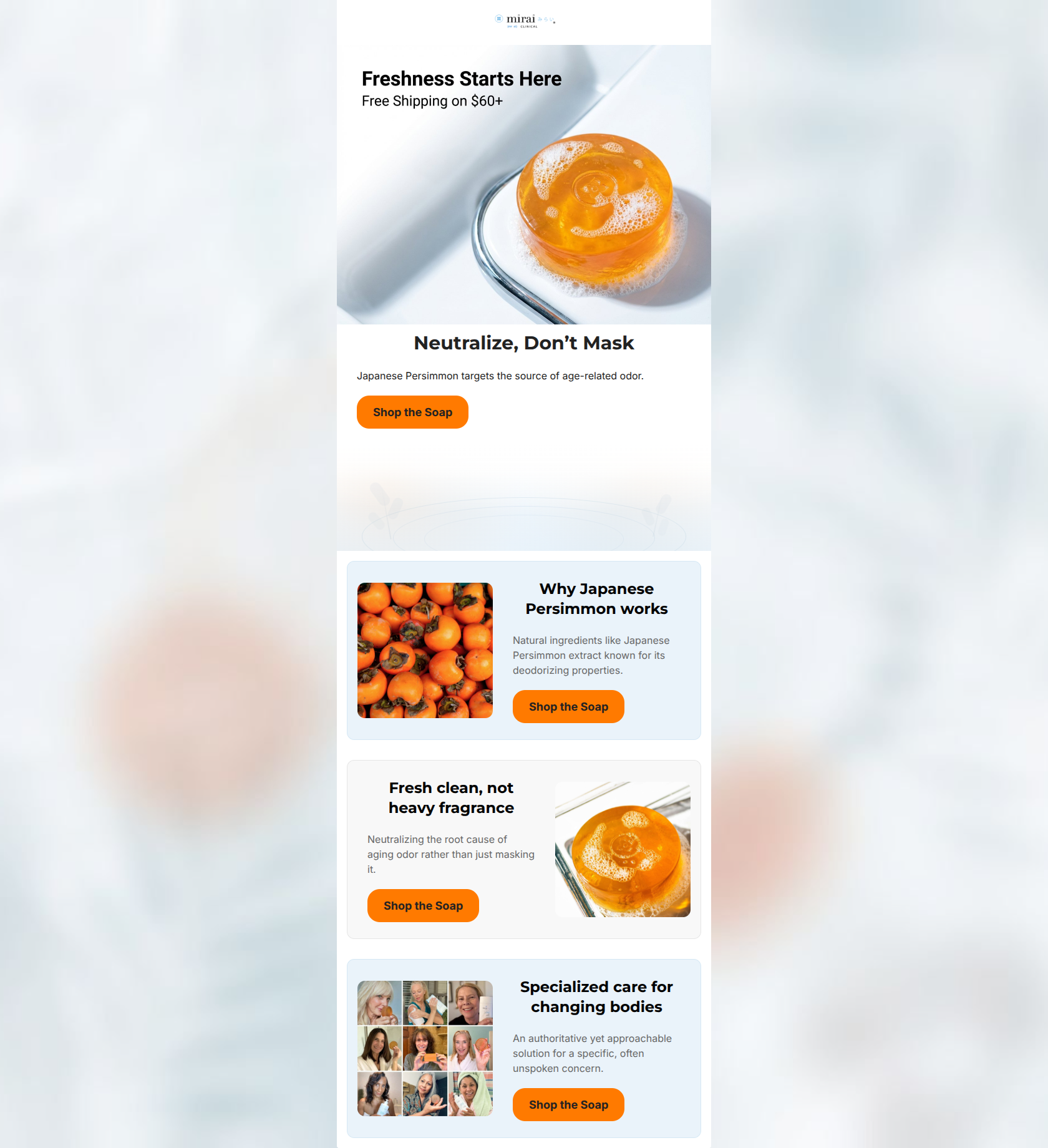 Email design: A smarter soap for aging odor