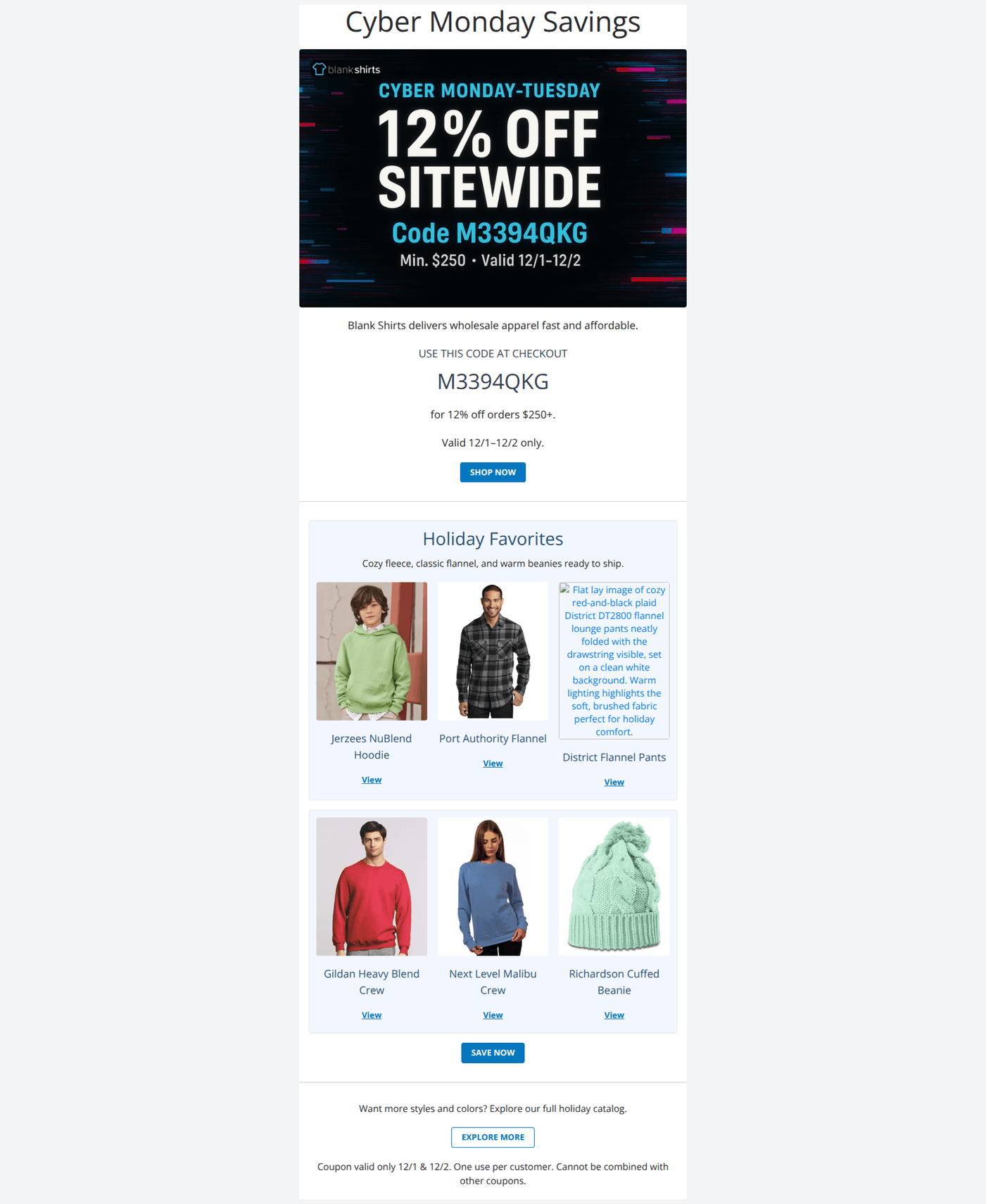 Email design: ๐ 12% Off Ends Tomorrow! Save Big (Clone)