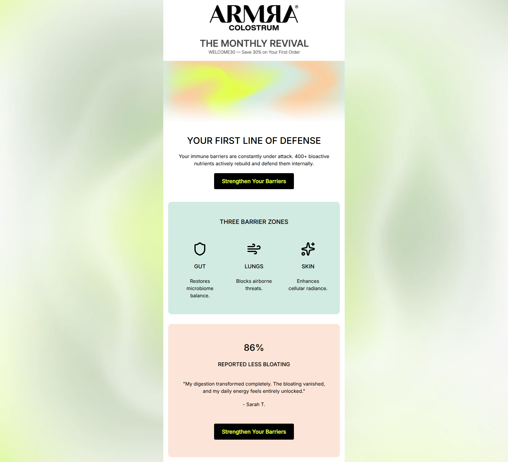 Email design: Your immune barrier, decoded