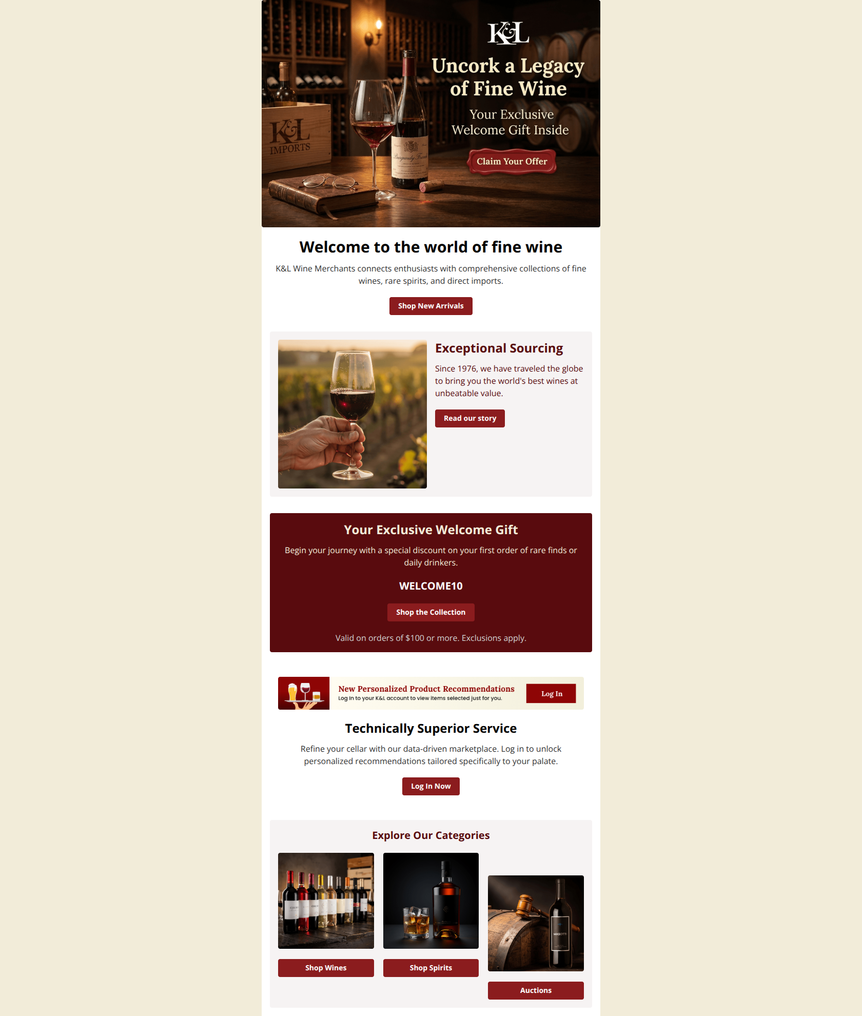 Email design: Welcome! Here's your gift ๐