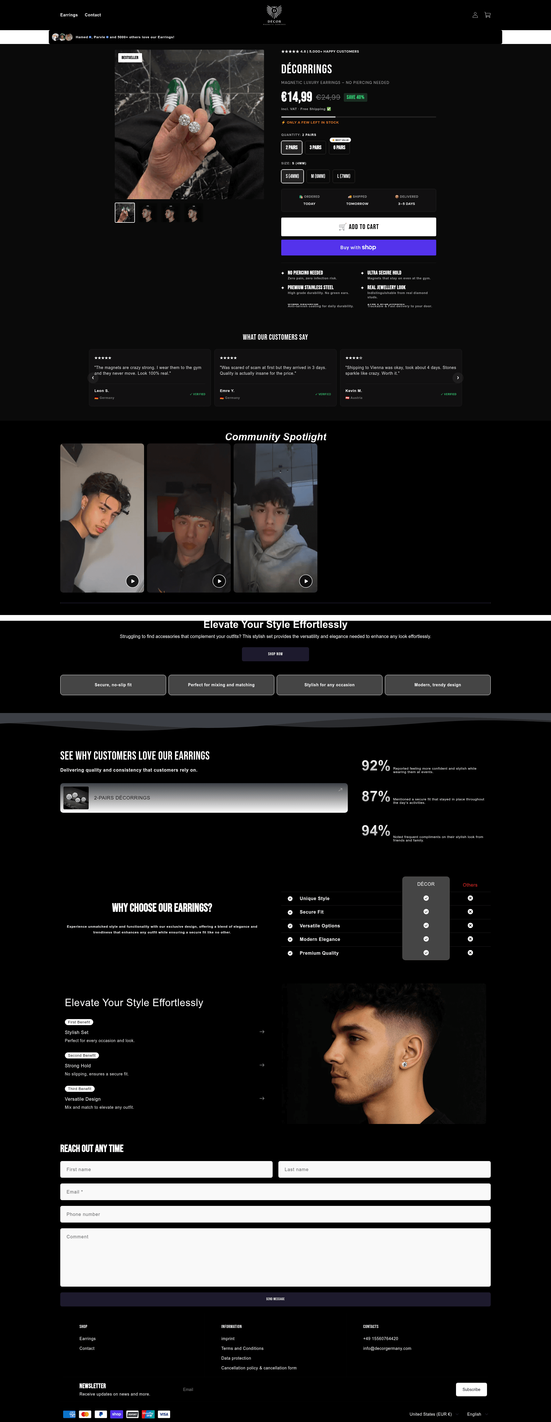 Screenshot of DÉCOR