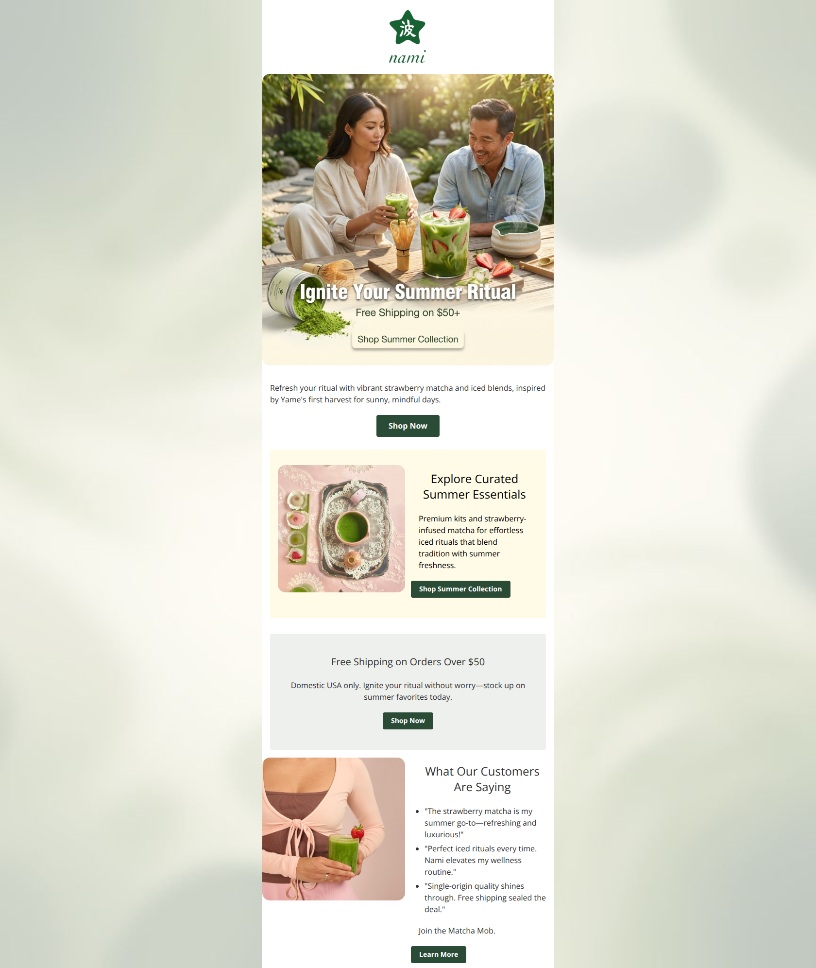 Email design: Hot New Arrivals: Your Summer Style Awaits!