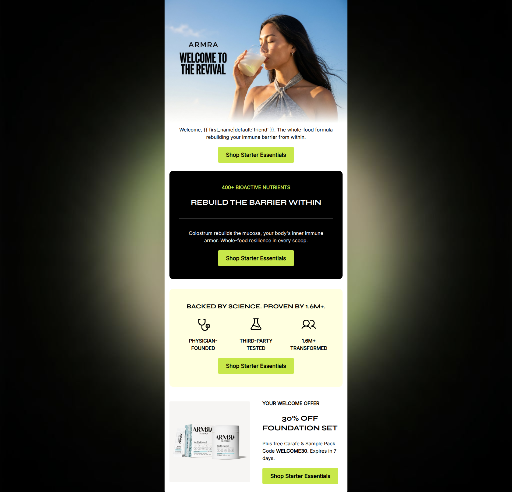 Email design: Welcome to the Revival