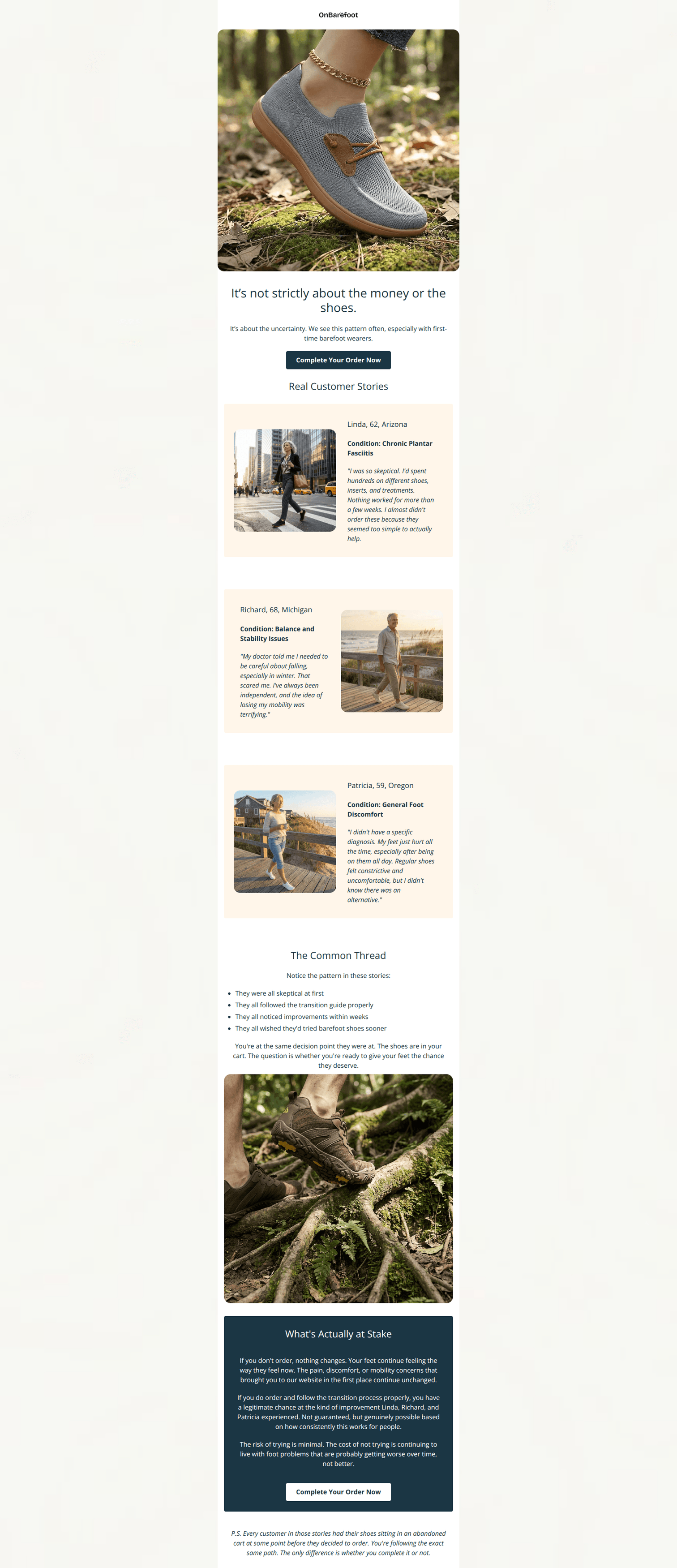 Email design: Abandoned - Email 2