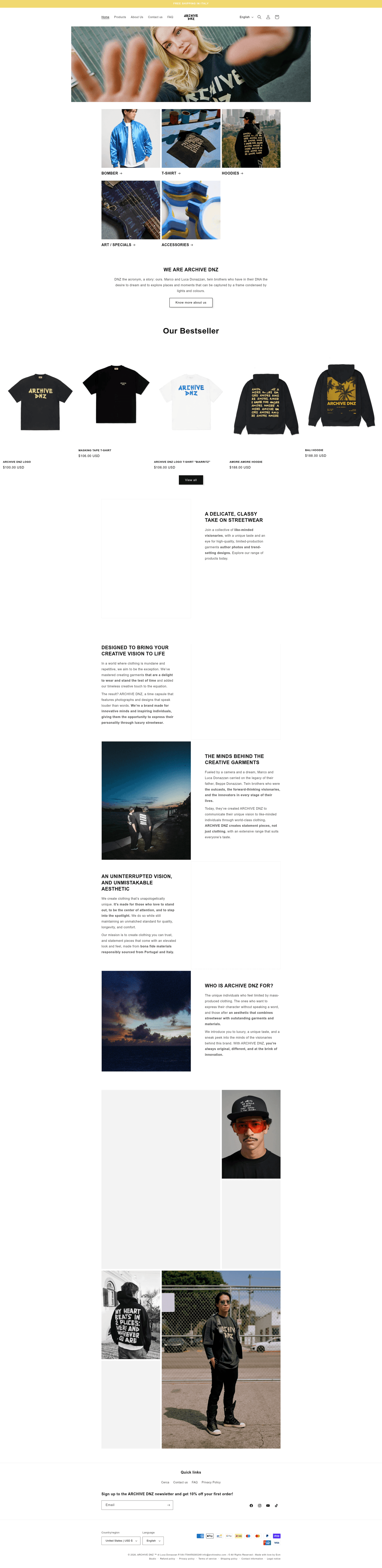 Screenshot of Archive DNZ