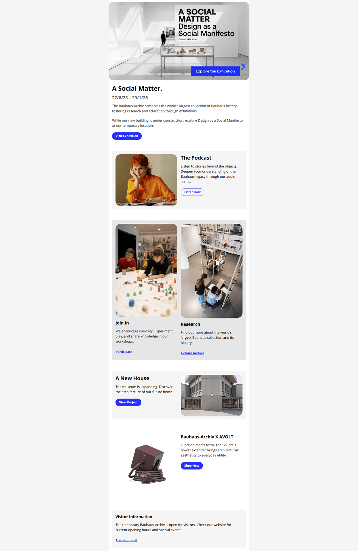 Email design: Step Inside Our Galleries Now 🖼️