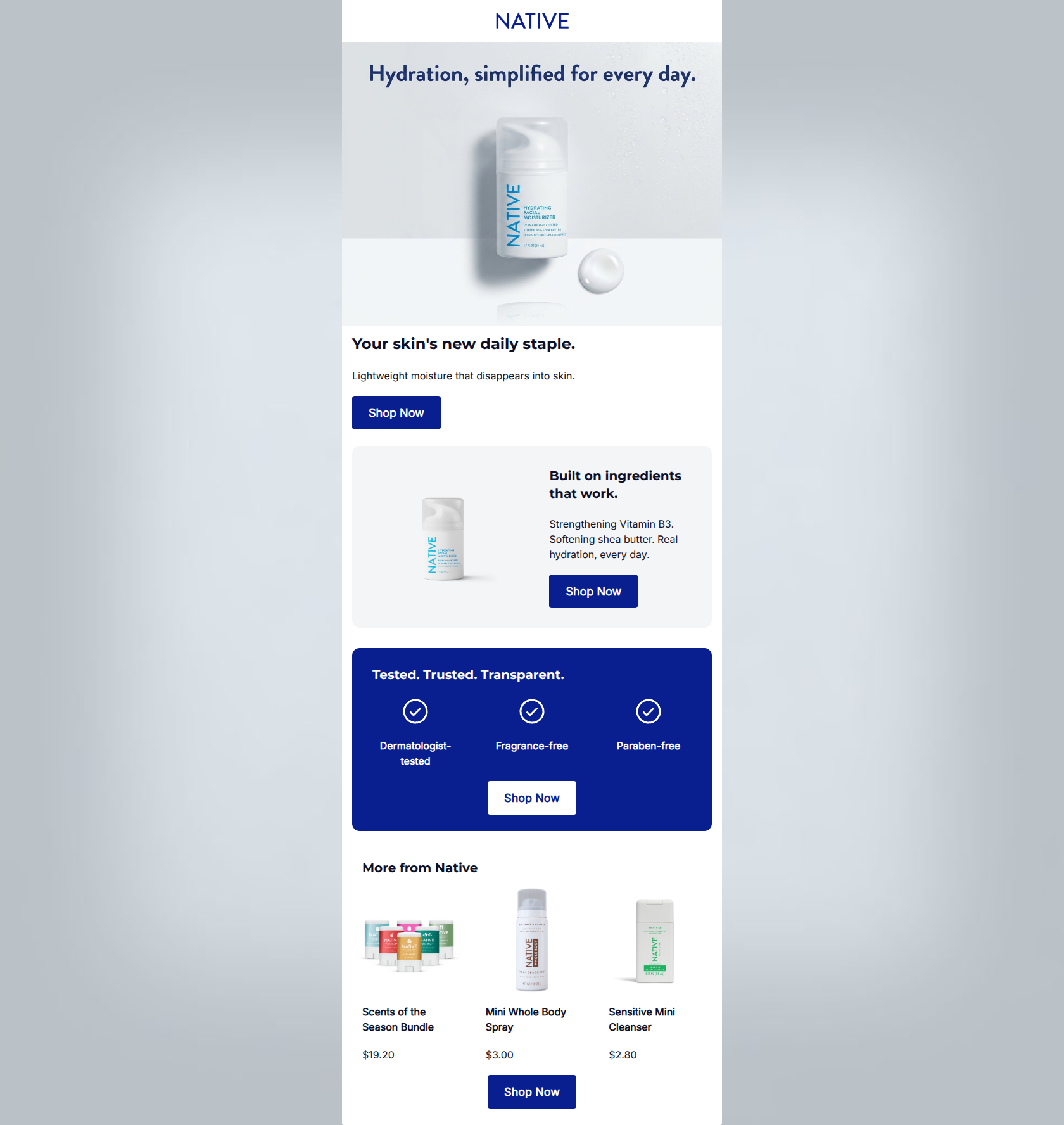 Email design: Meet your skin's new staple