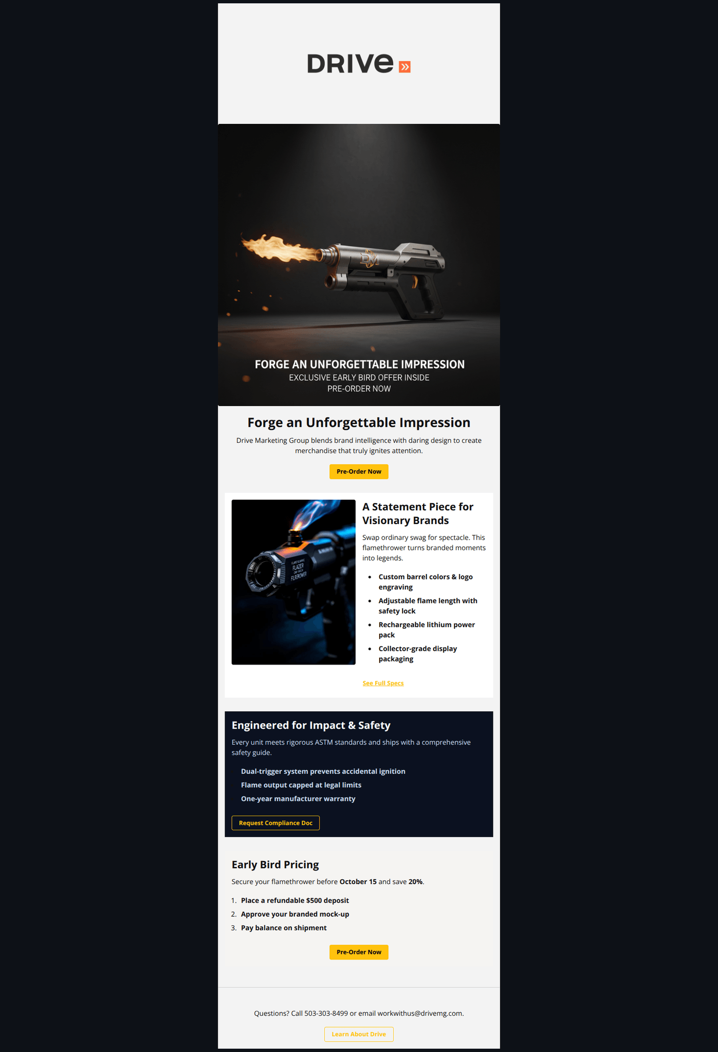 Email design: ๐ฅ Ignite Your Brand's Impact!