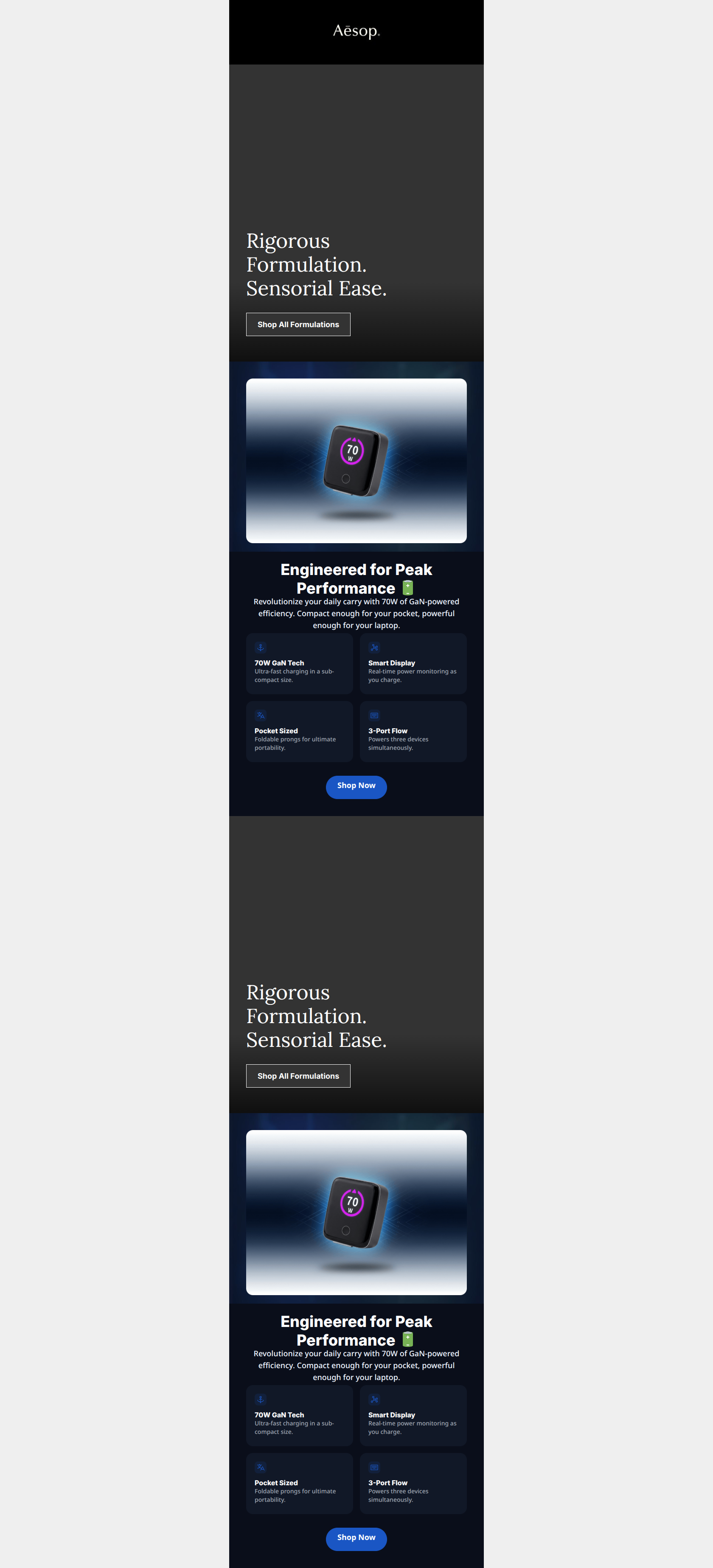 Email design: Welcome to Soteri Skin — 15% off inside