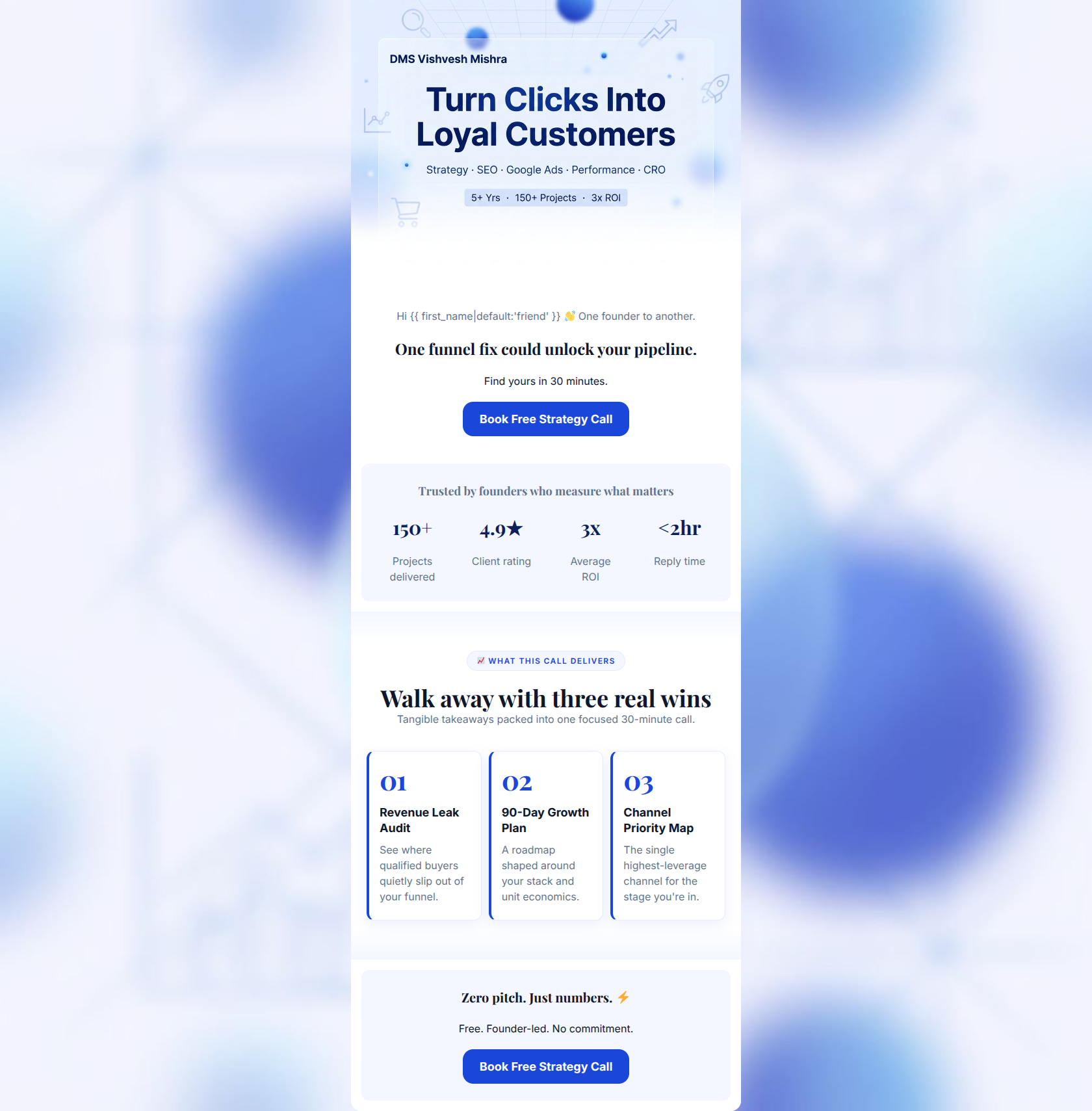 Email design: Quick thought on your organic traffic