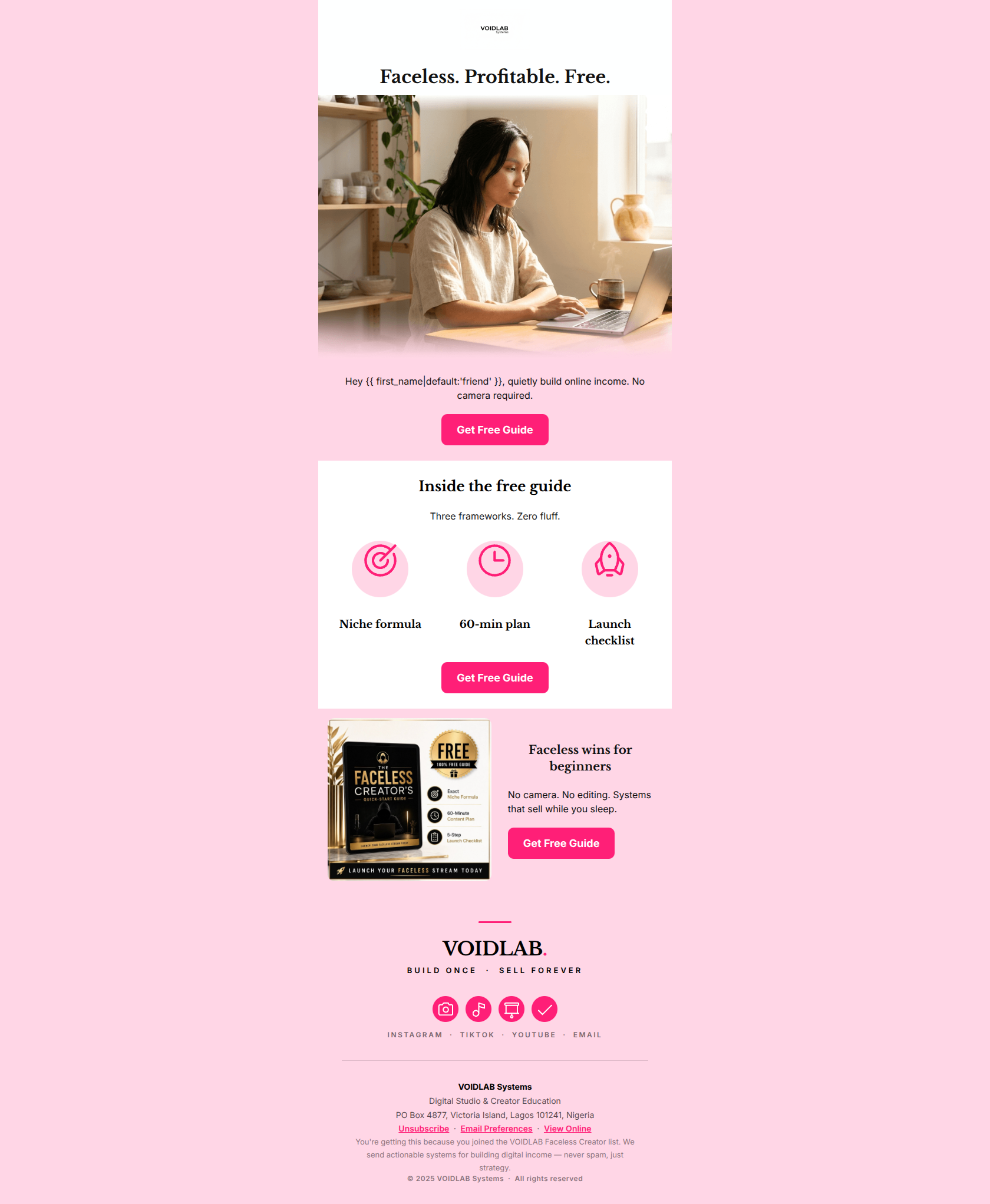 Email design: The faceless creator secret nobody talks about