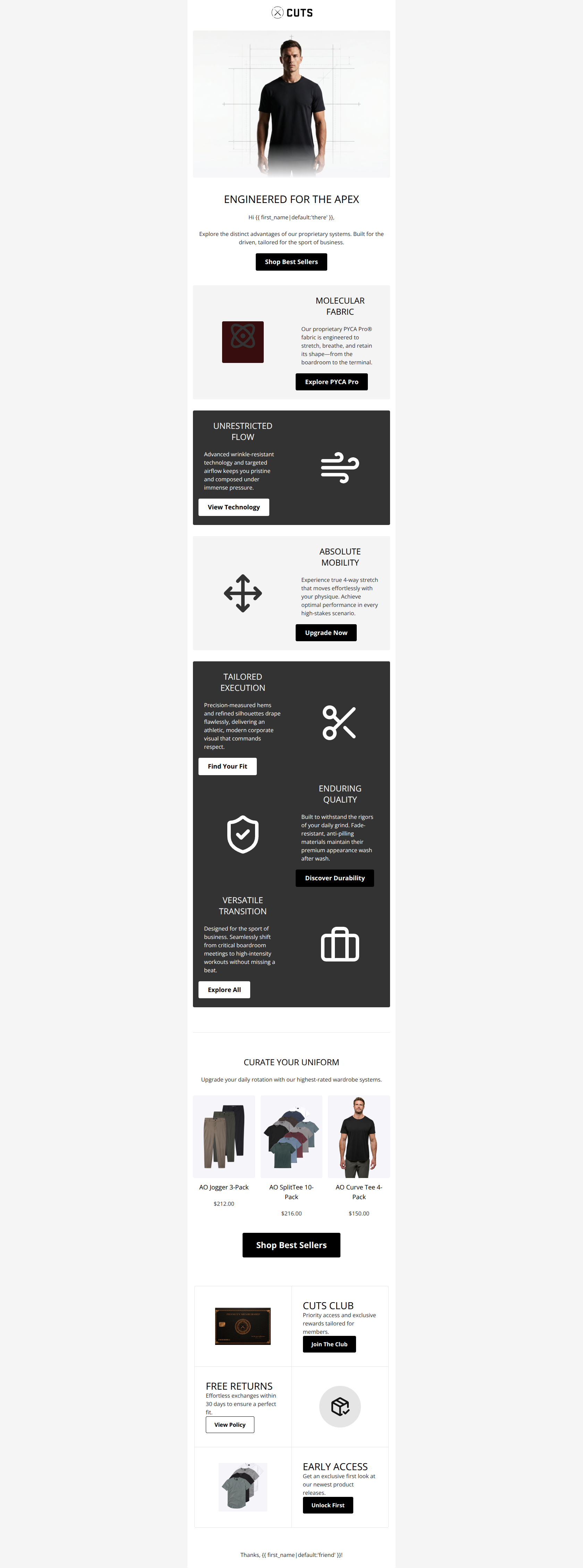 Email design: The Architecture of Ambition