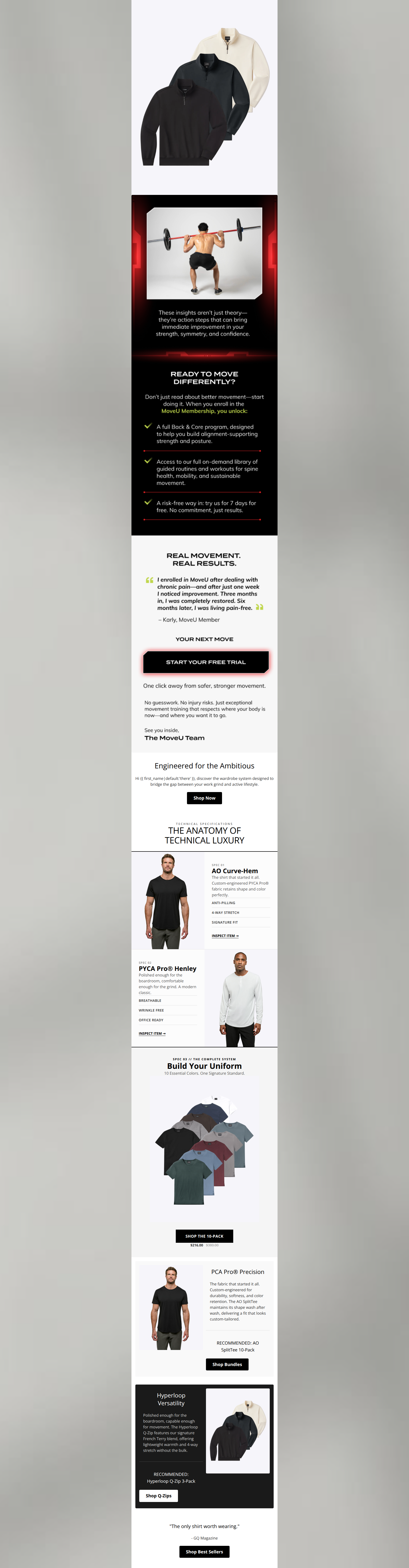 Email design: The anatomy of technical luxury