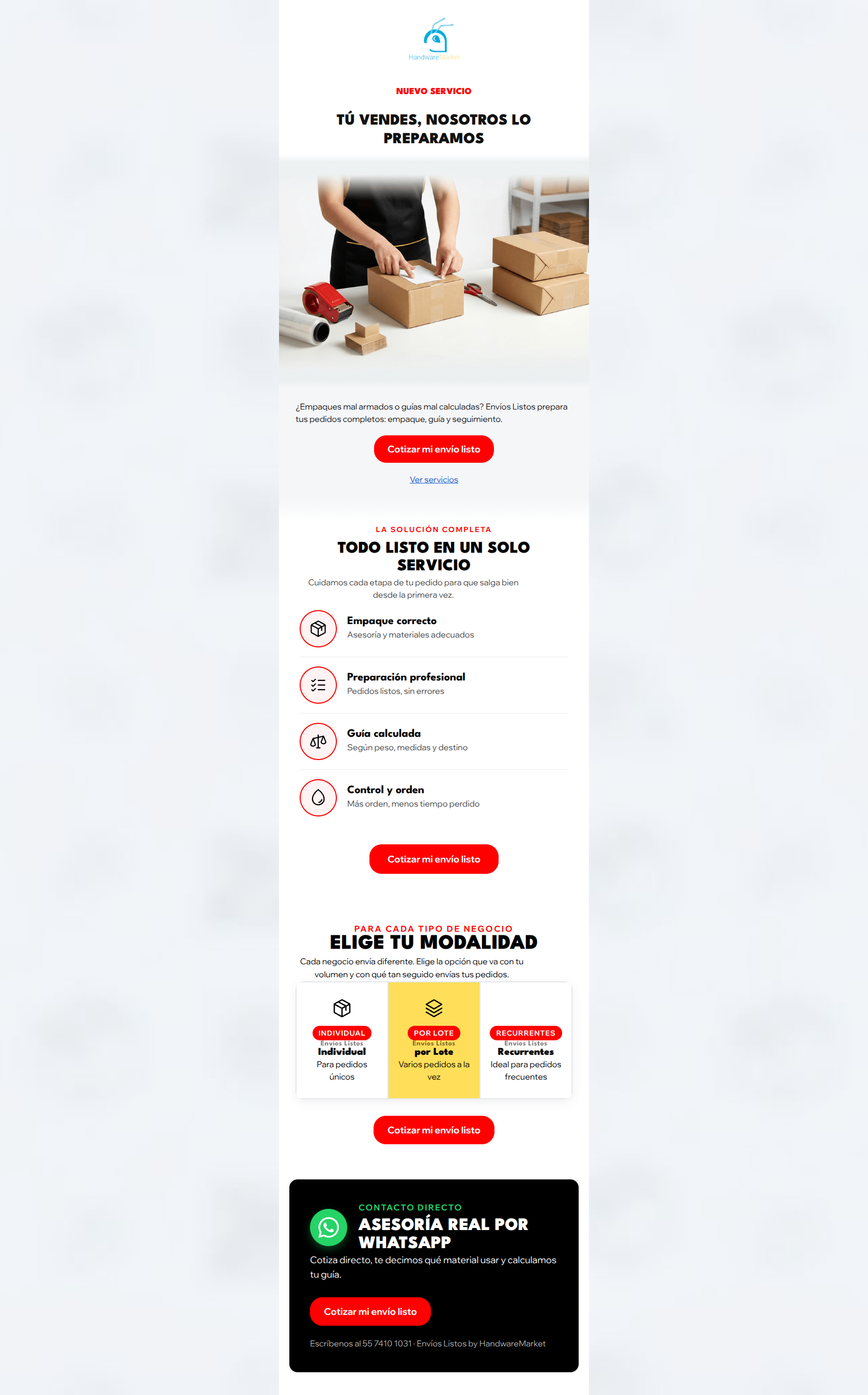 Email design: Tú vendes. Nosotros lo dejamos listo.