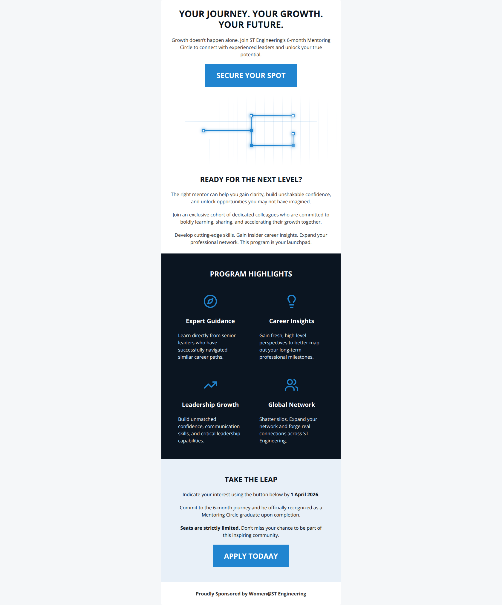 Email design: Elevate Your Career: Join Mentoring Circle 2026