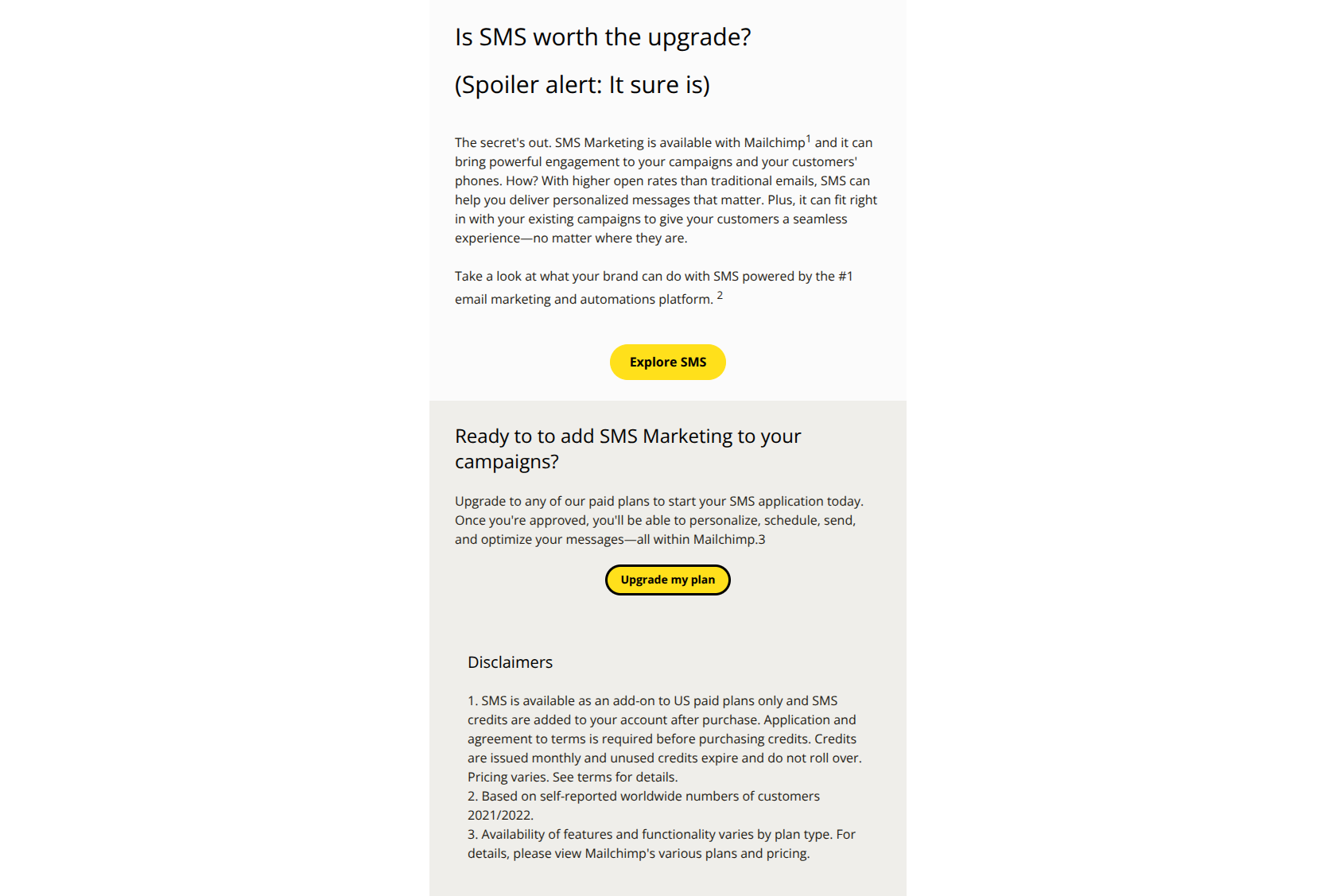 Email design: Is SMS worth the hype? (Spoiler: Yes)
