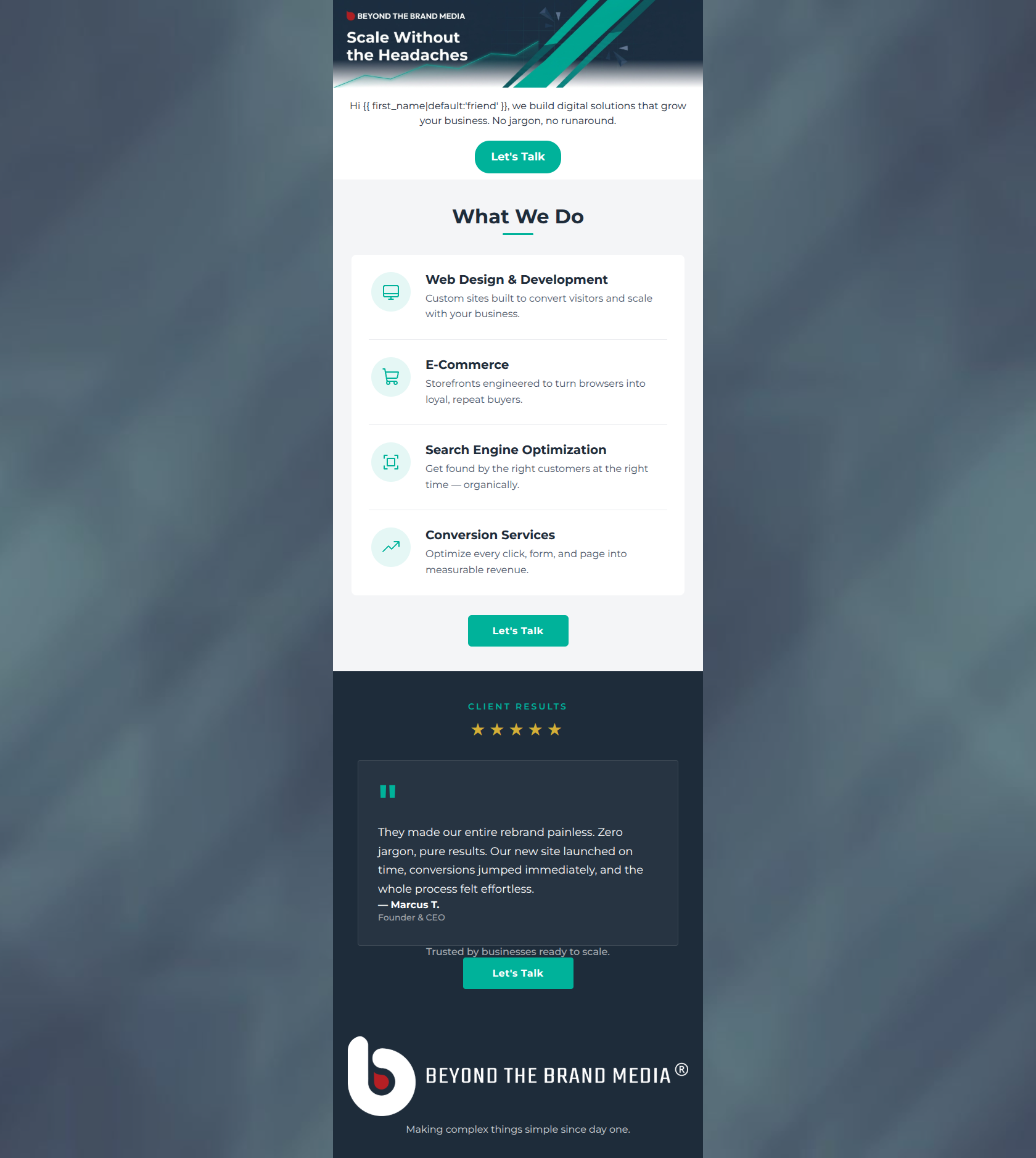 Email design: Your digital growth starts here