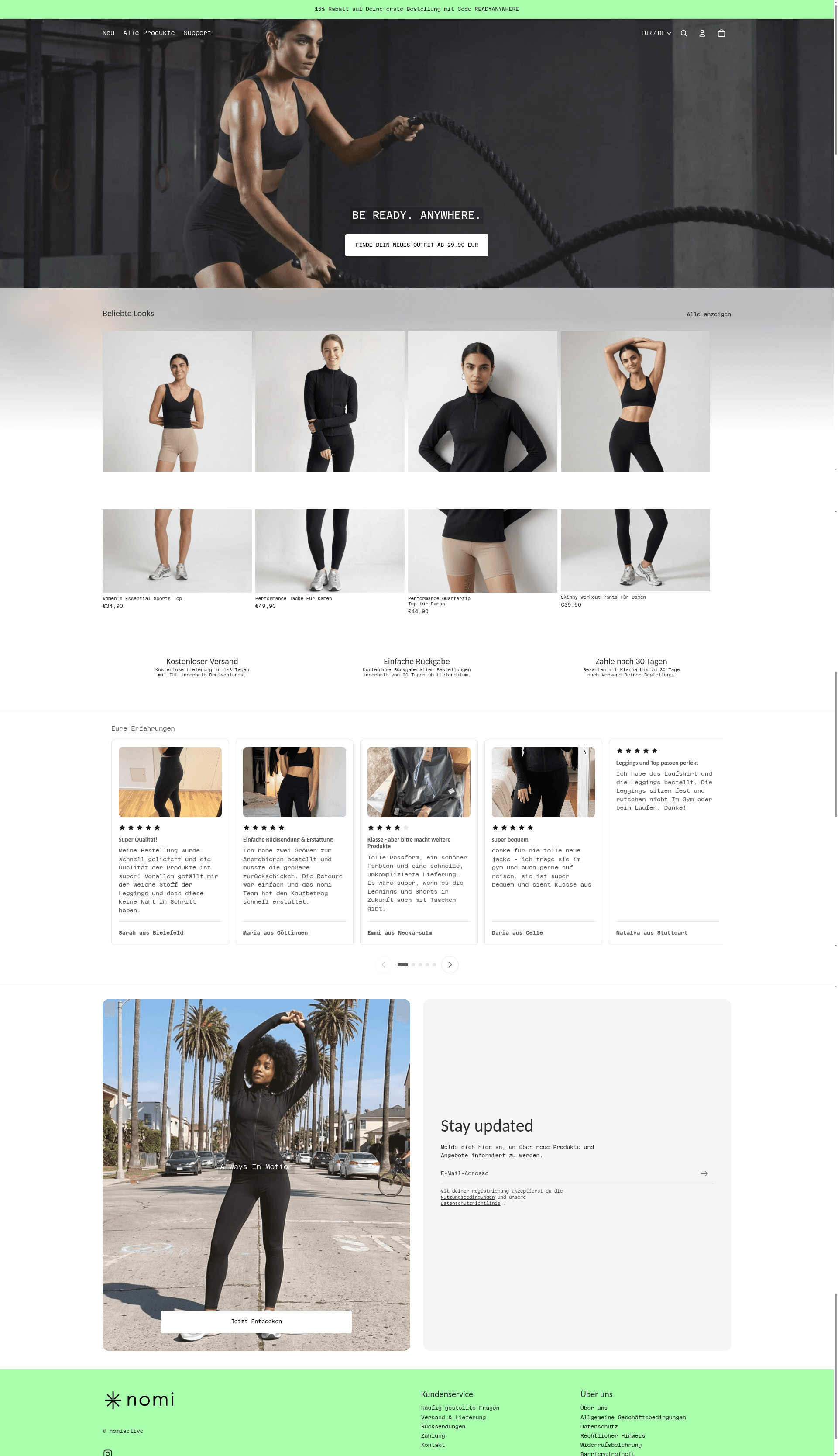 Screenshot of nomiactive