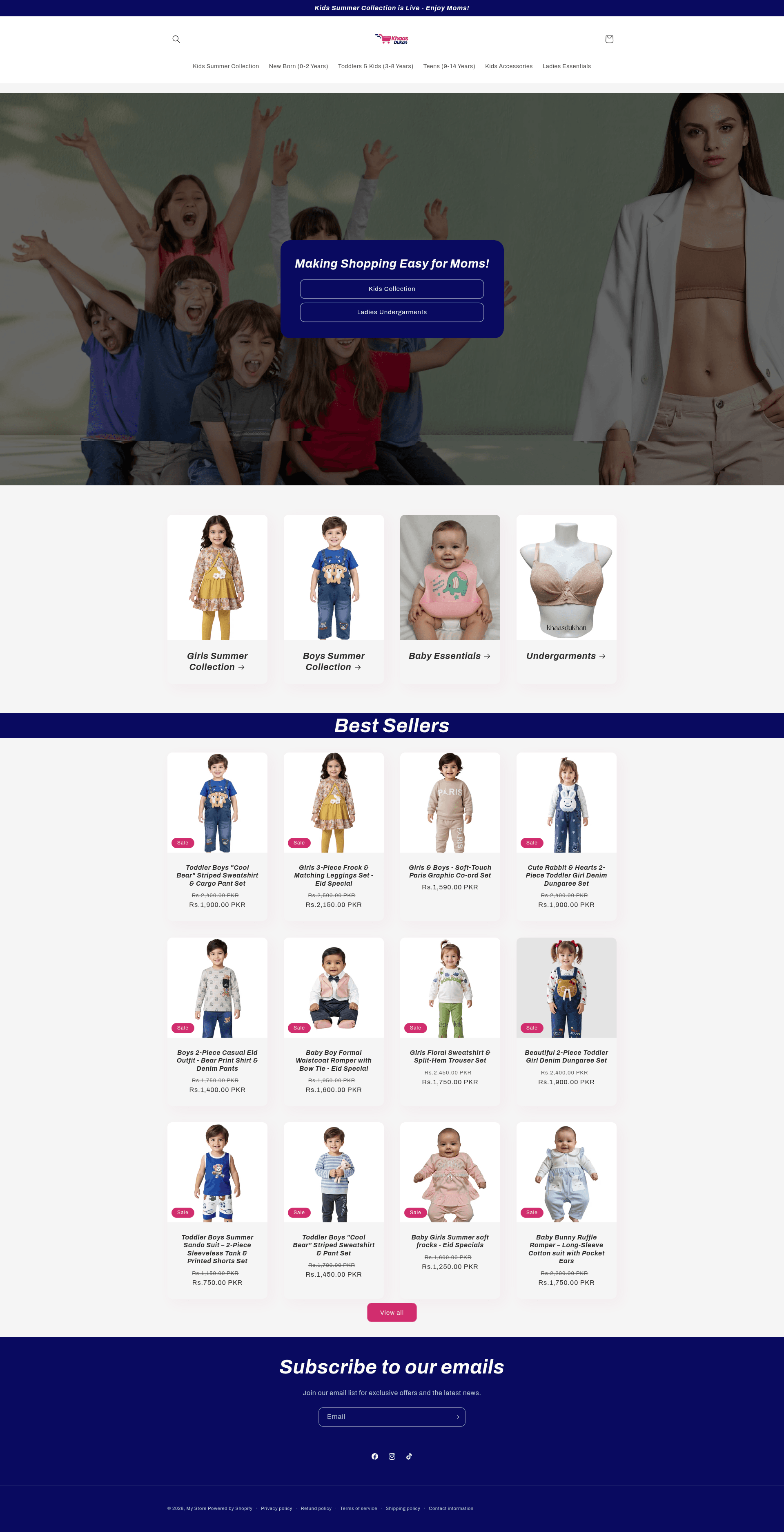 Screenshot of https://khaasdukan.pk/