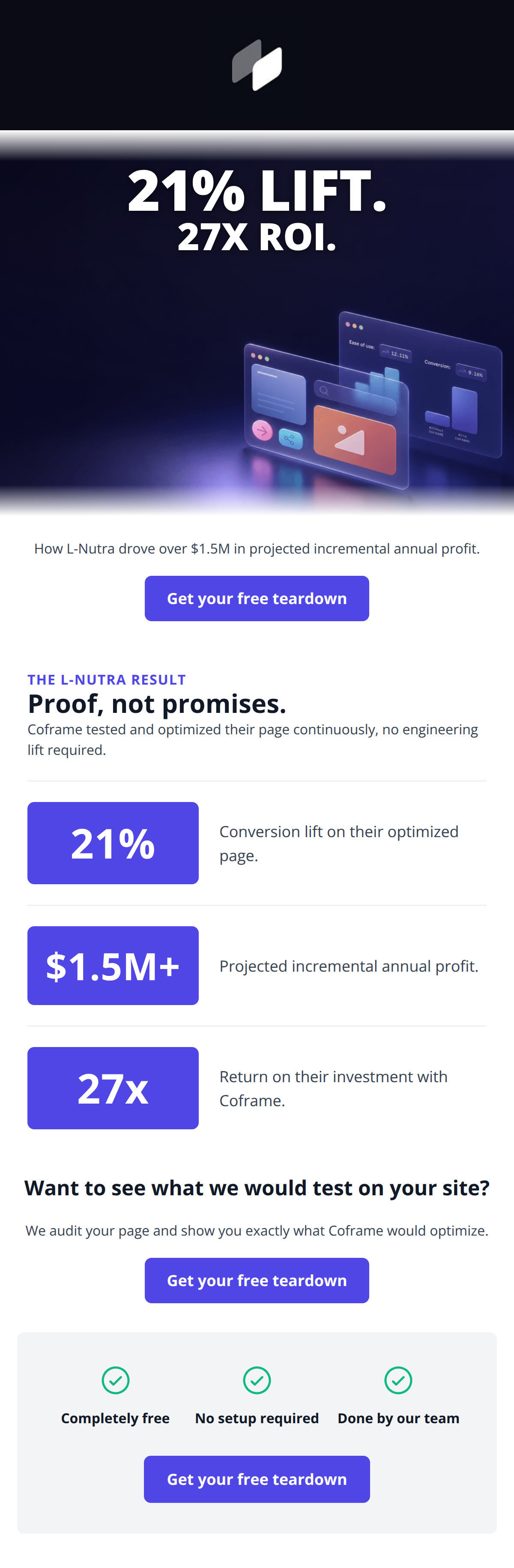Email design: How L-Nutra drove a 21% lift