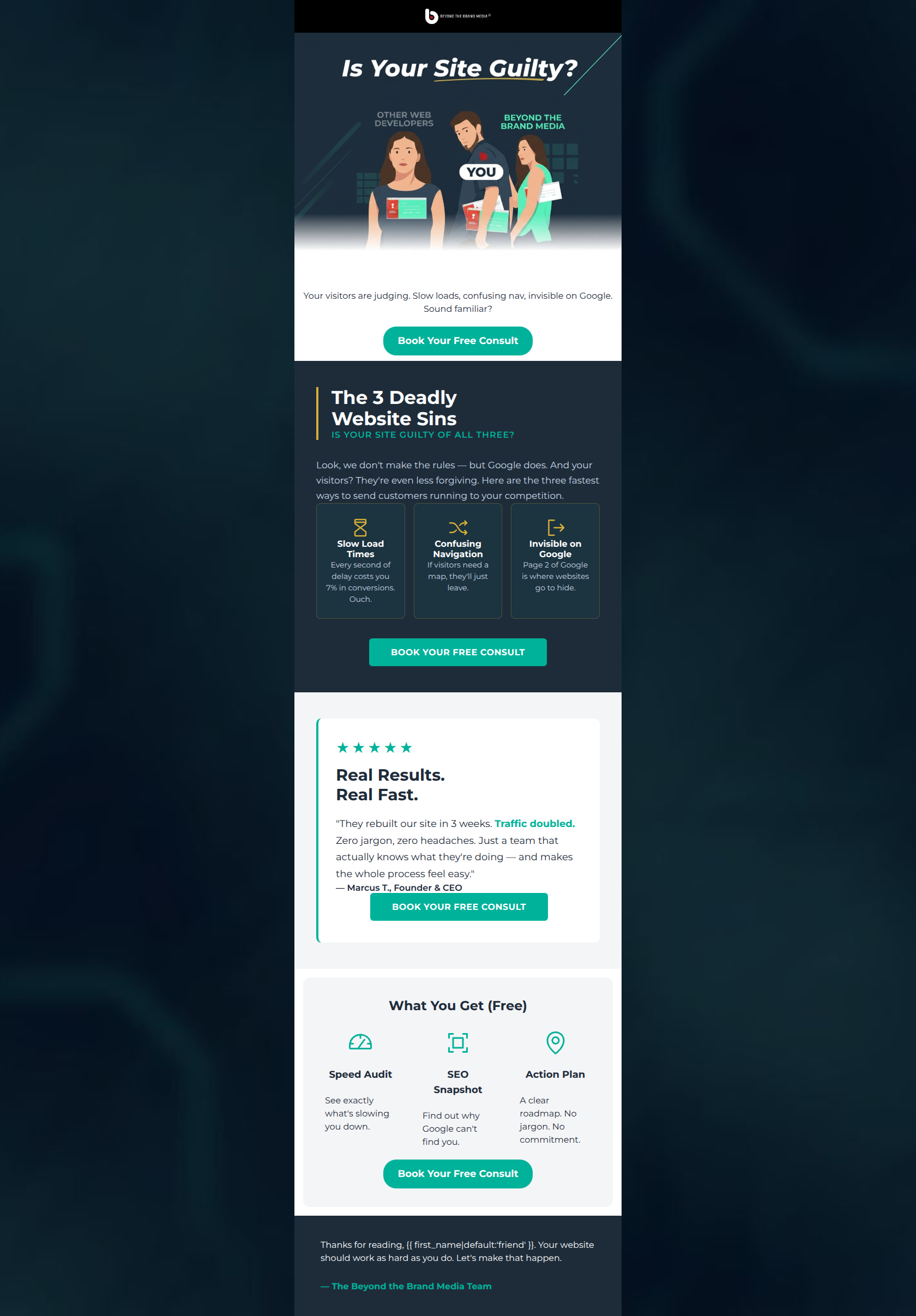 Email design: Your website is losing you money 👀