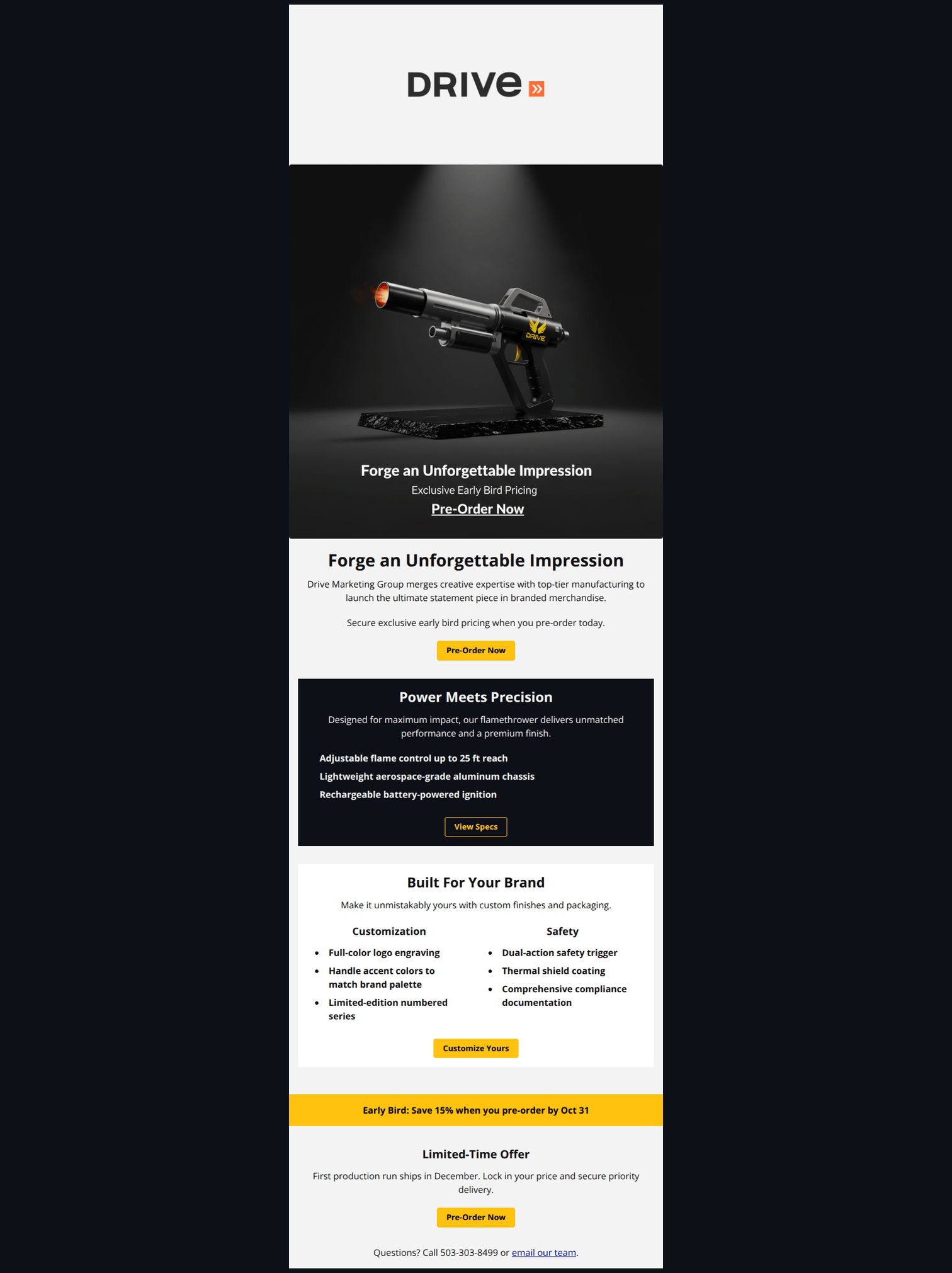 Email design: ๐ฅ Ignite Your Brand's Impact!