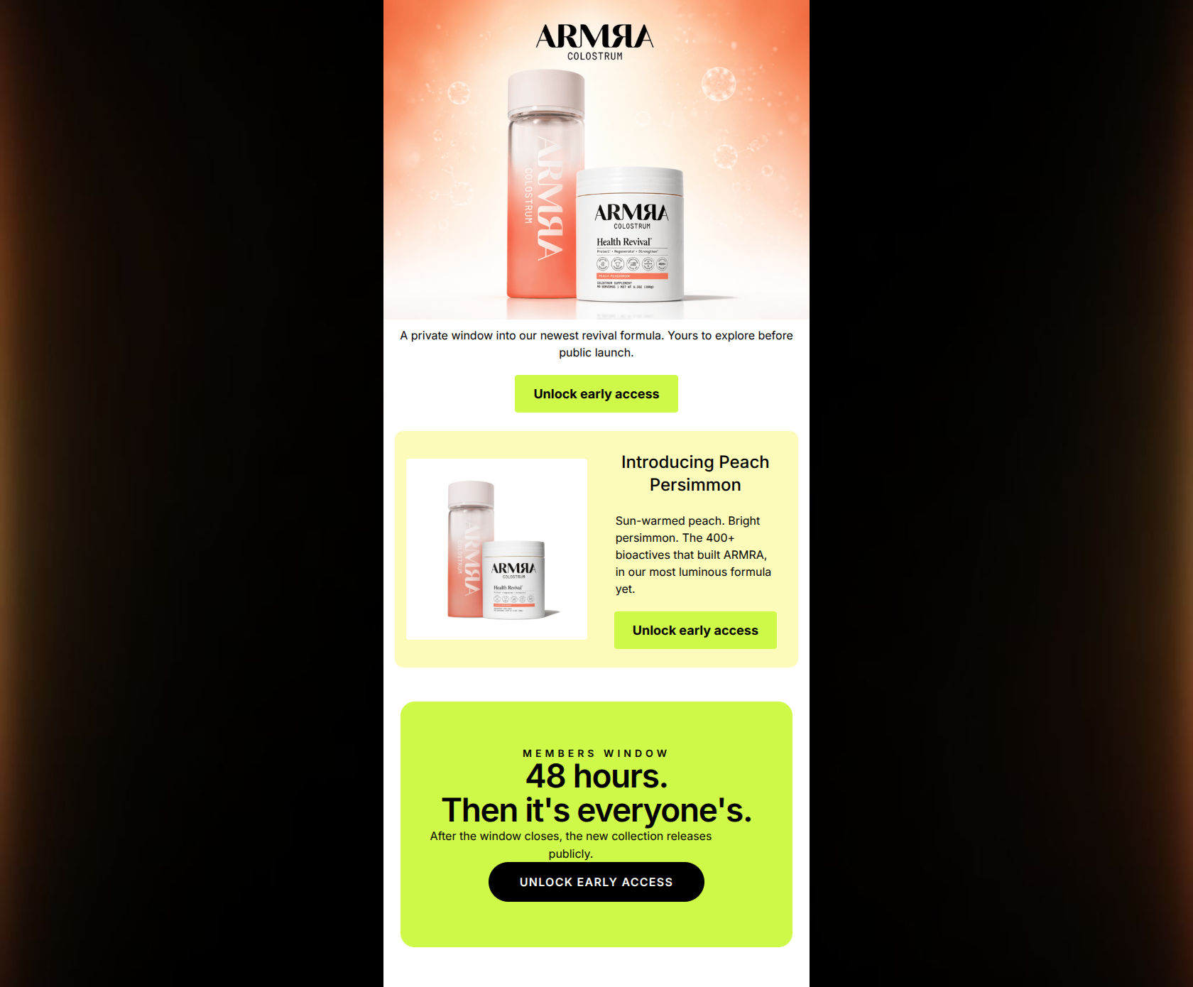 Email design: Yours, before everyone else.