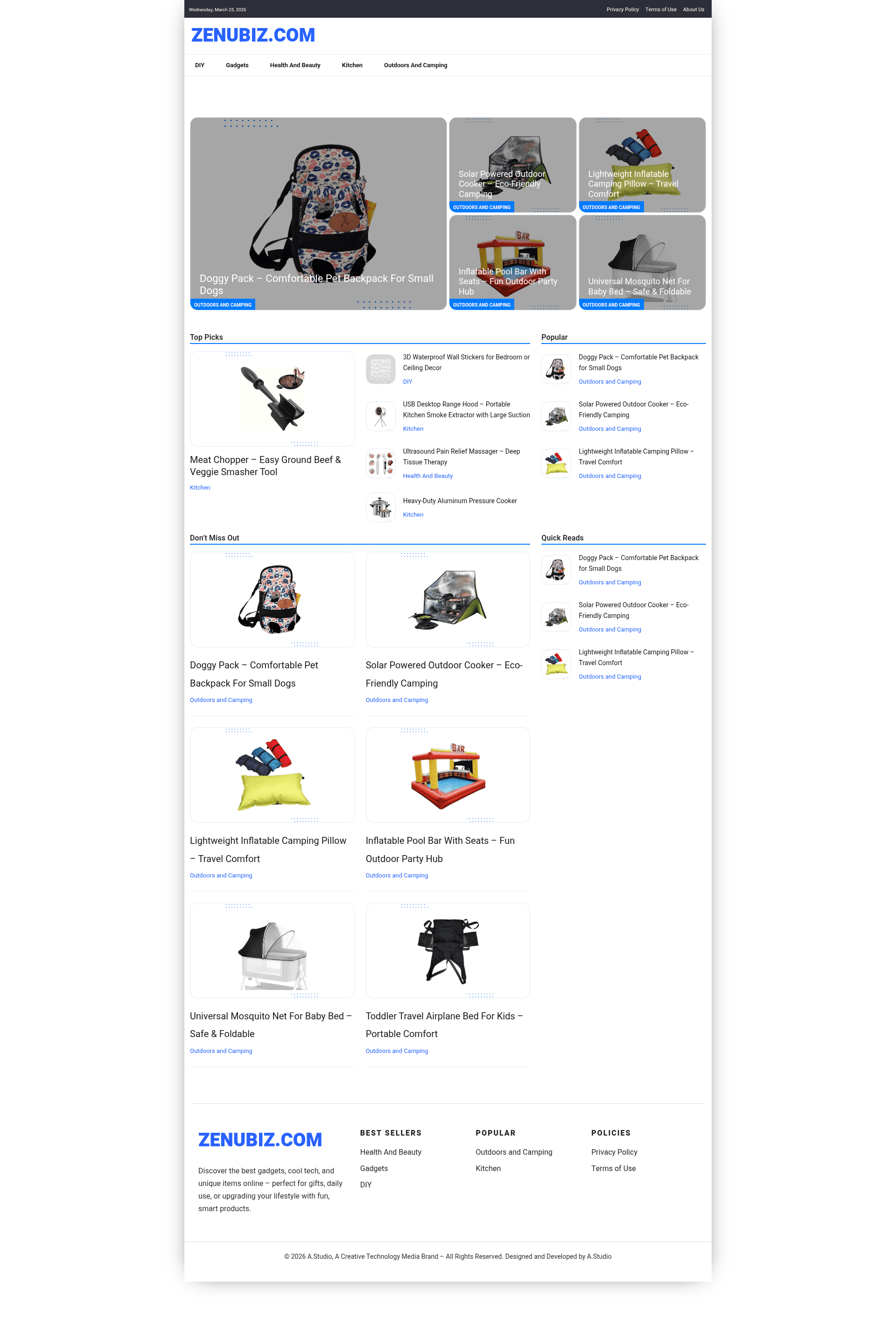 Screenshot of Zenubiz