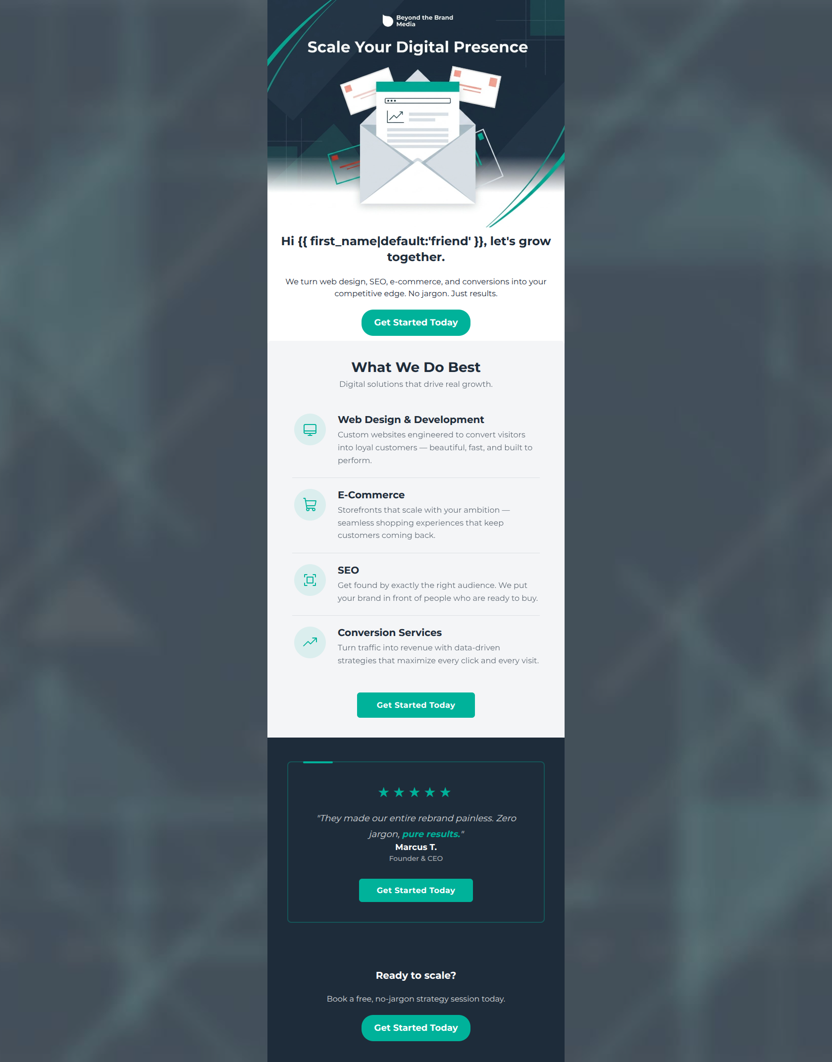 Email design: Your digital growth starts here