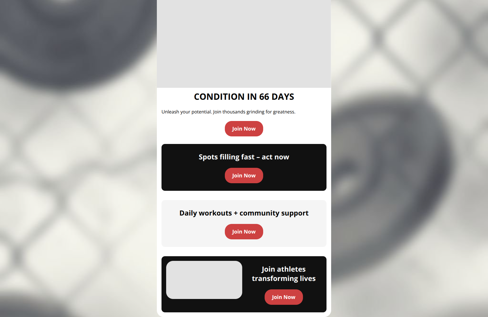 Email design: Forge Your Strength: GYMSHARK66 Live