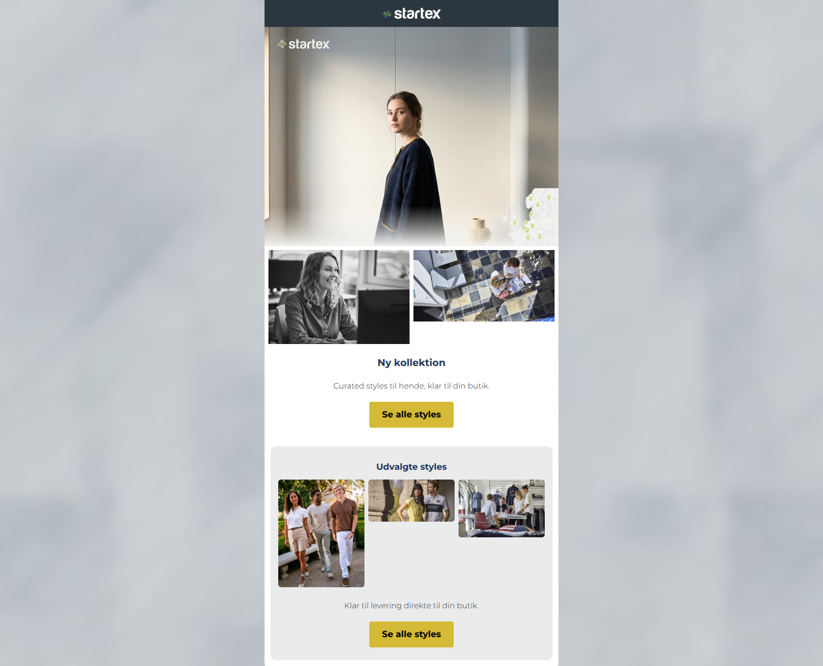Email design: Styles til hende – ny kollektion