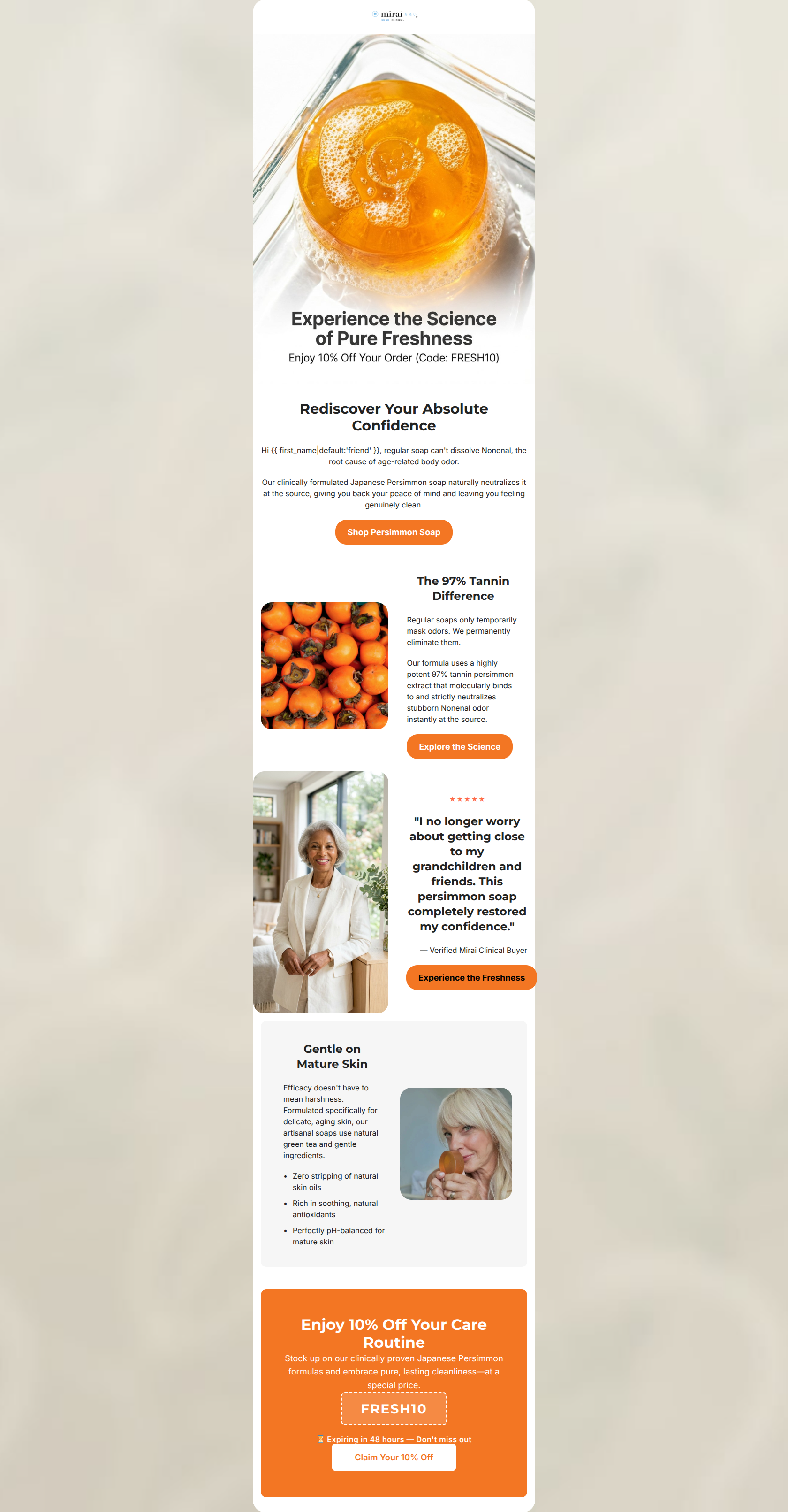 Email design: The natural secret to lasting, all-day freshness