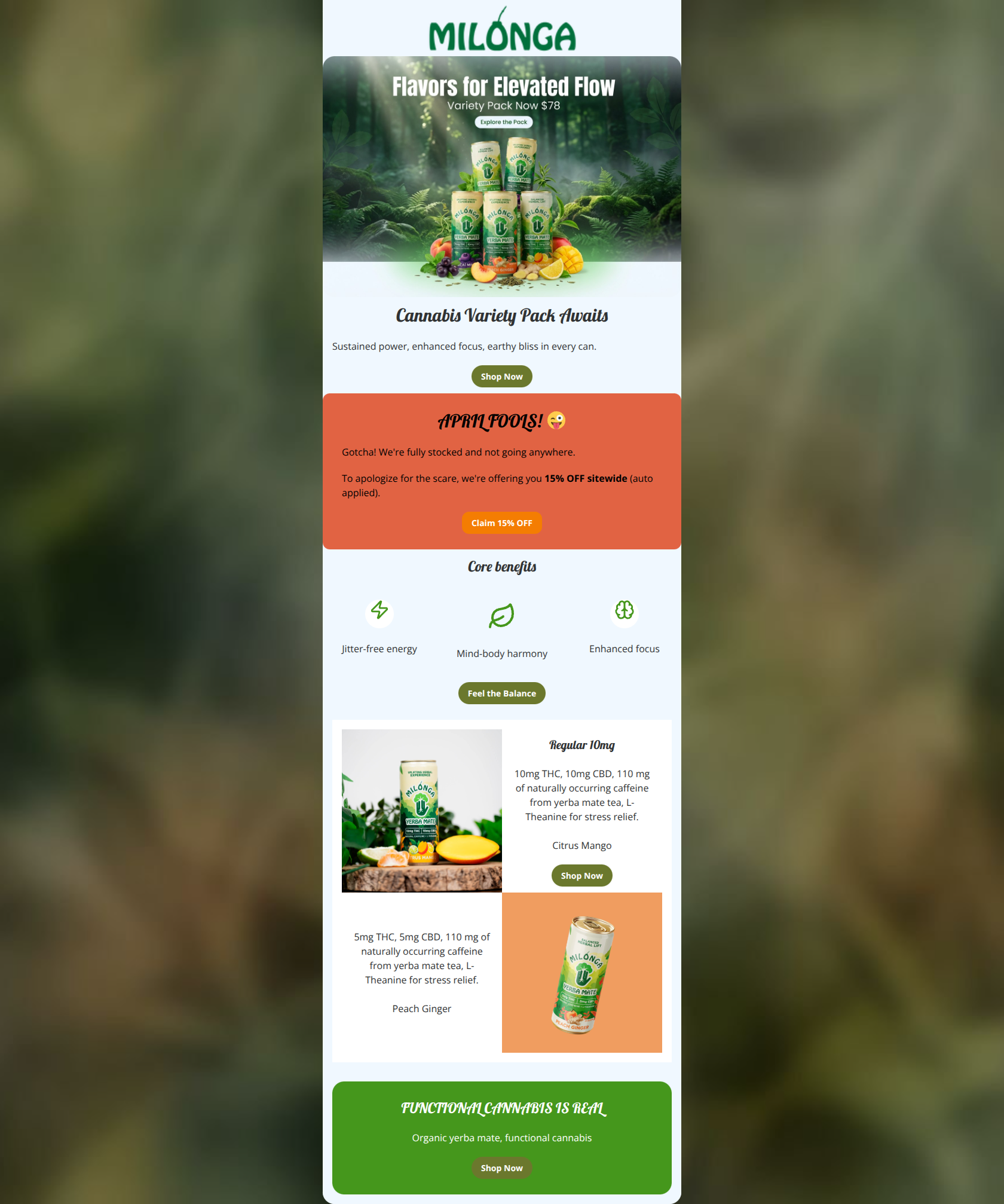 Email design: Unlock Balanced Elevation Variety