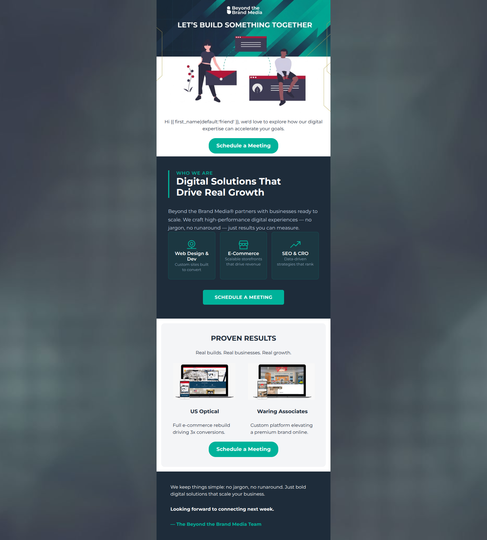 Email design: Introduction and Collaboration Opportunity