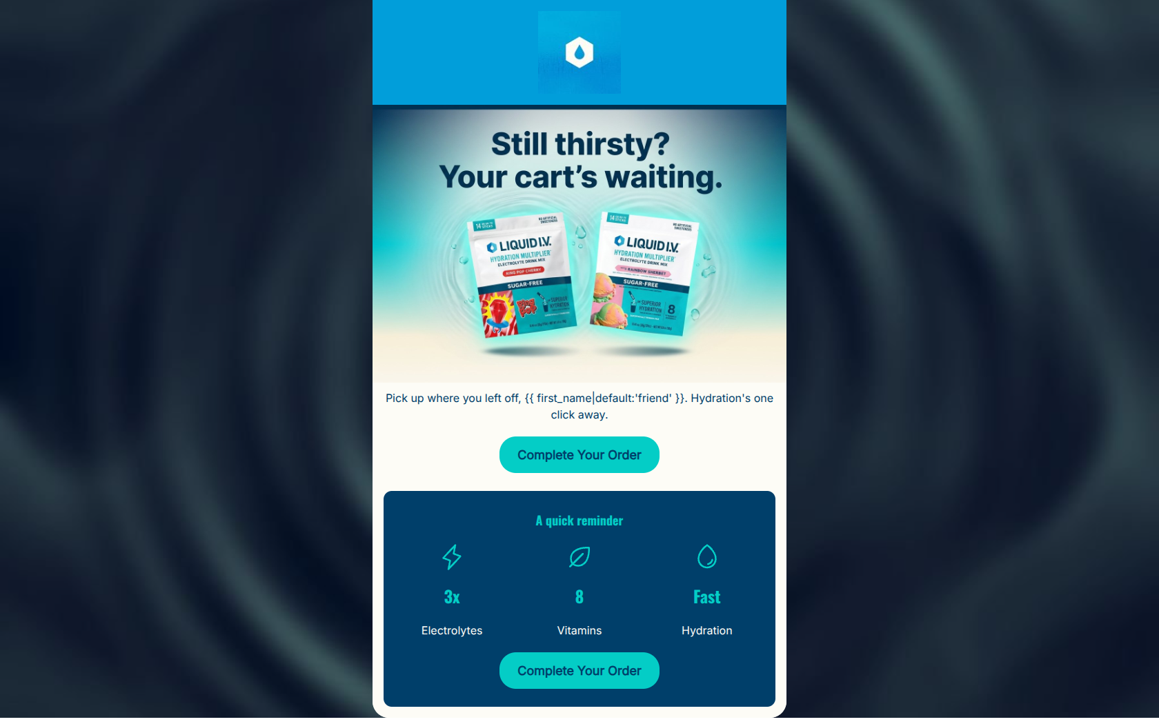Email design: You forgot something.