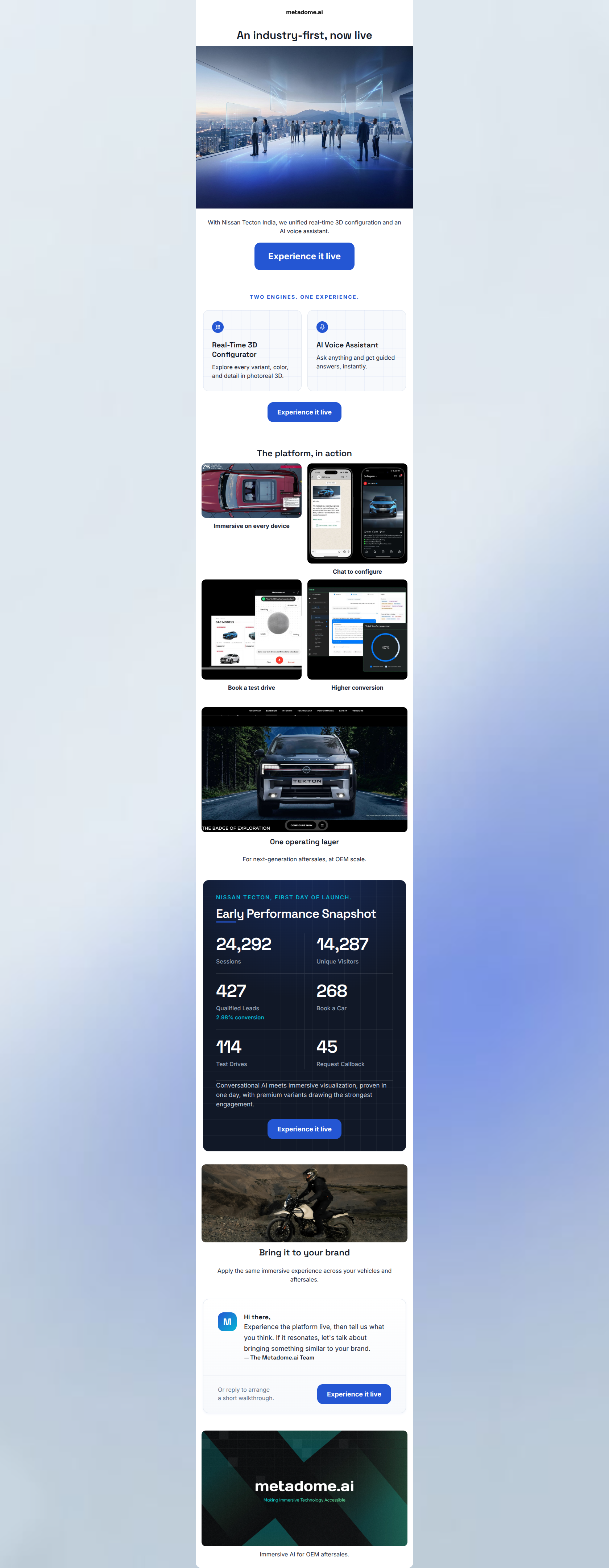 Email design: An industry-first in automotive retail
