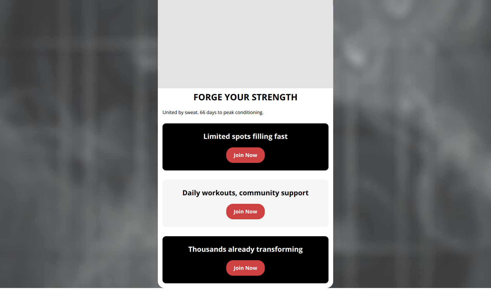 Email design: Forge Your 66-Day Grind